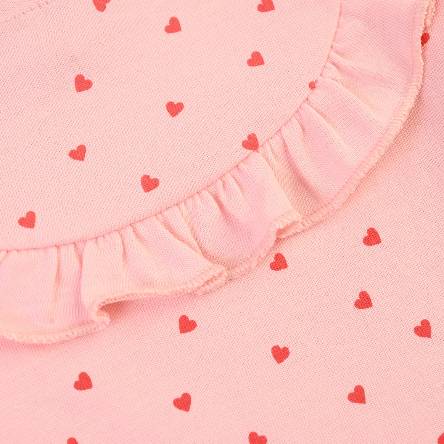 Infant Girls Cotton Jersey 2 Piece Set Mini hearts-PINK - Image 4