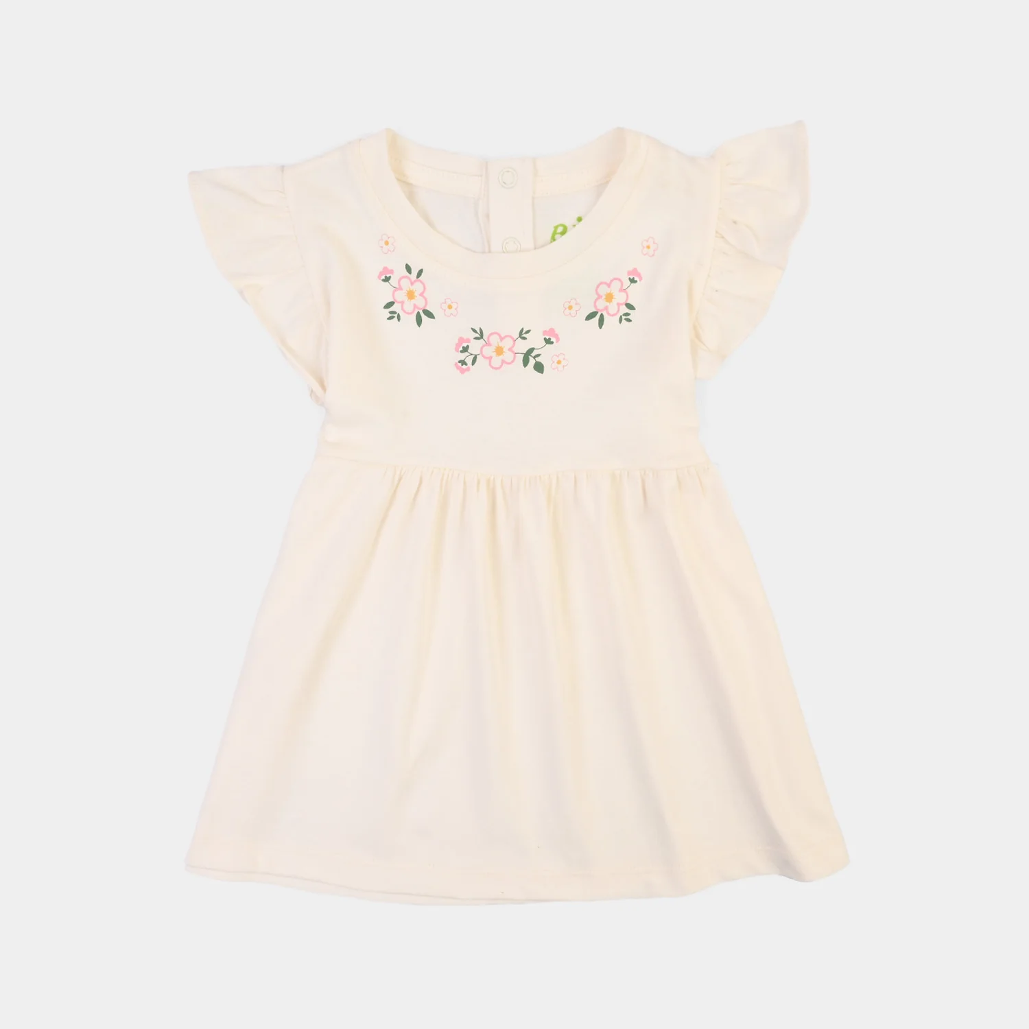 Infant Girls Cotton Jersey 2 Piece Set PETALS AURA-Off White.Yellow - Image 3