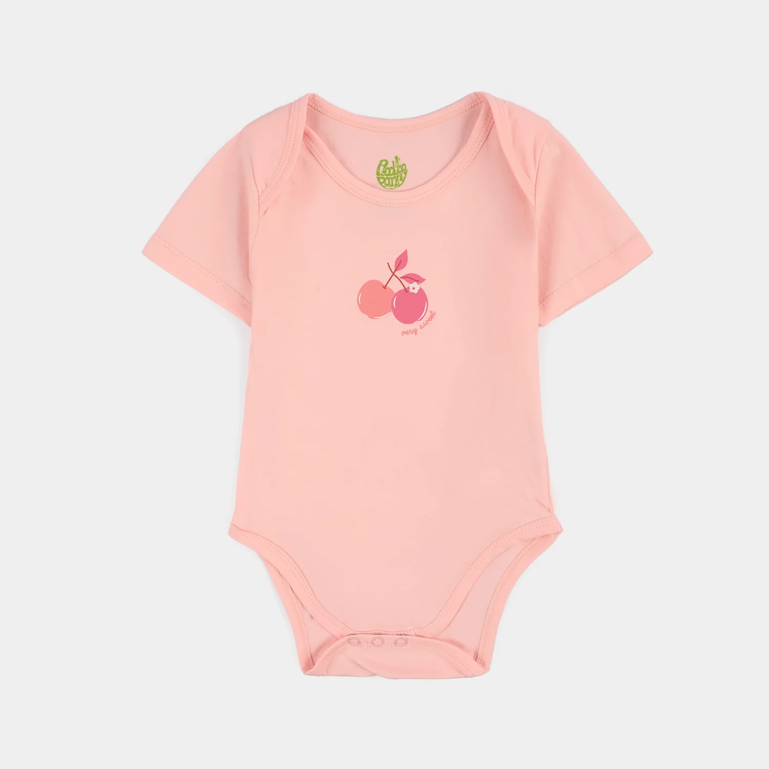 Infant Girls Cotton Jersey 2 Piece Set Sweet Cherry - Image 2
