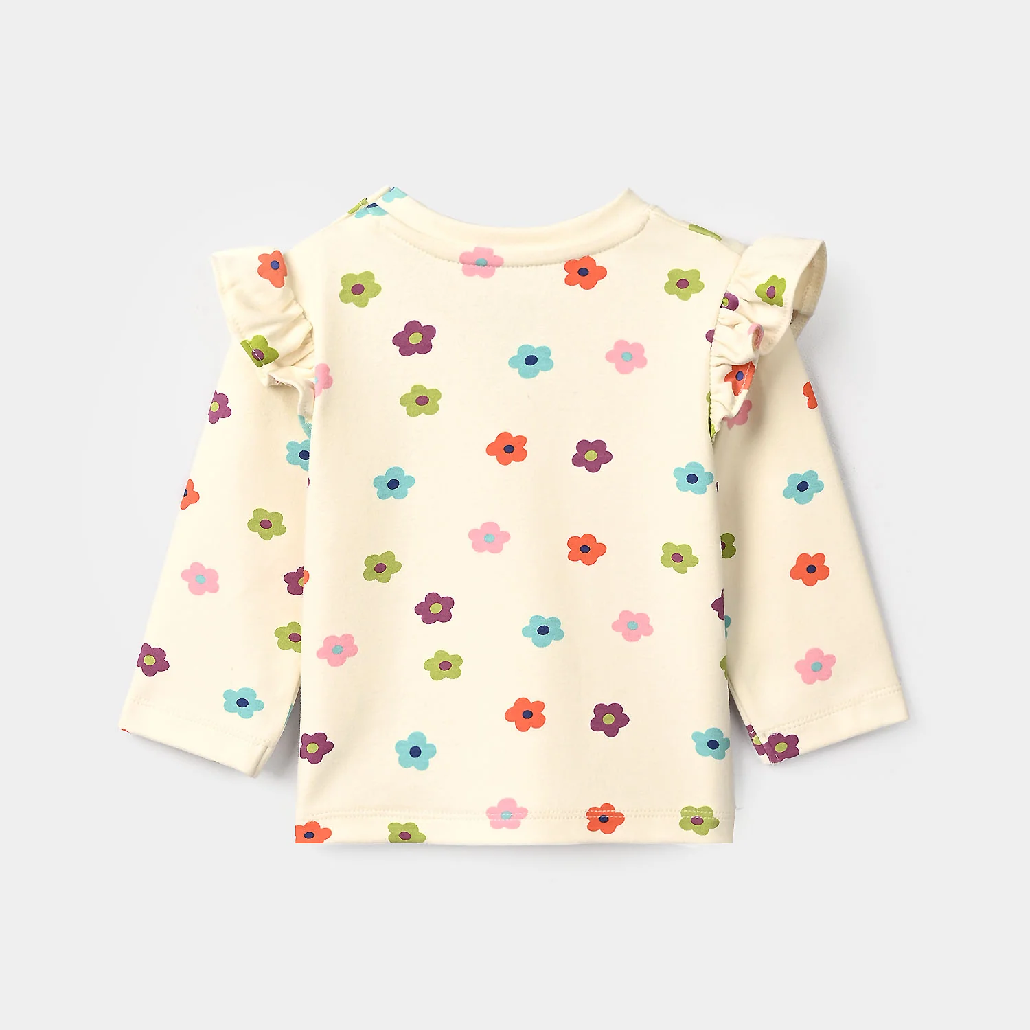 Infant Girls Cotton Jersey 2Pcs Suit Little one-White - Image 6