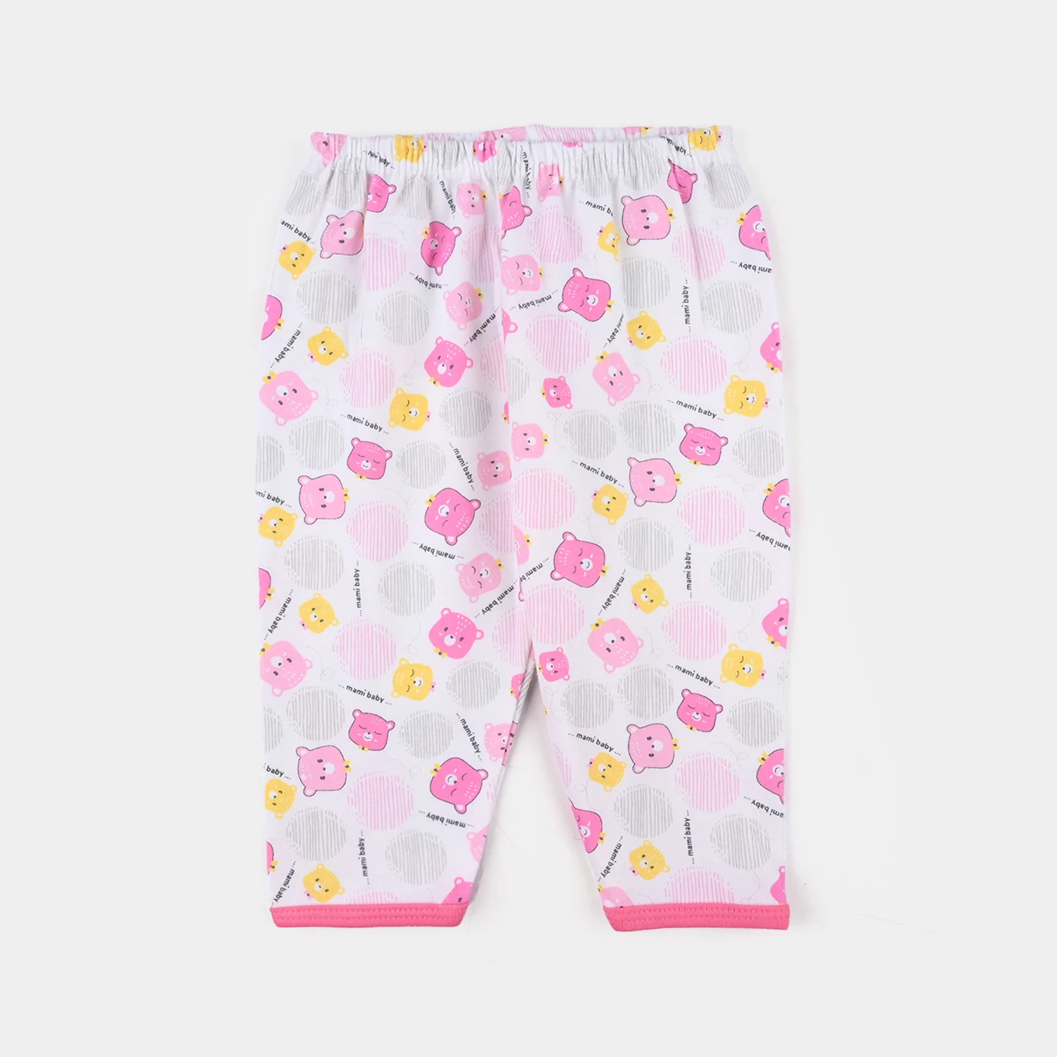 Infant Girls Cotton Jersey Night Suit - Pink - Image 4