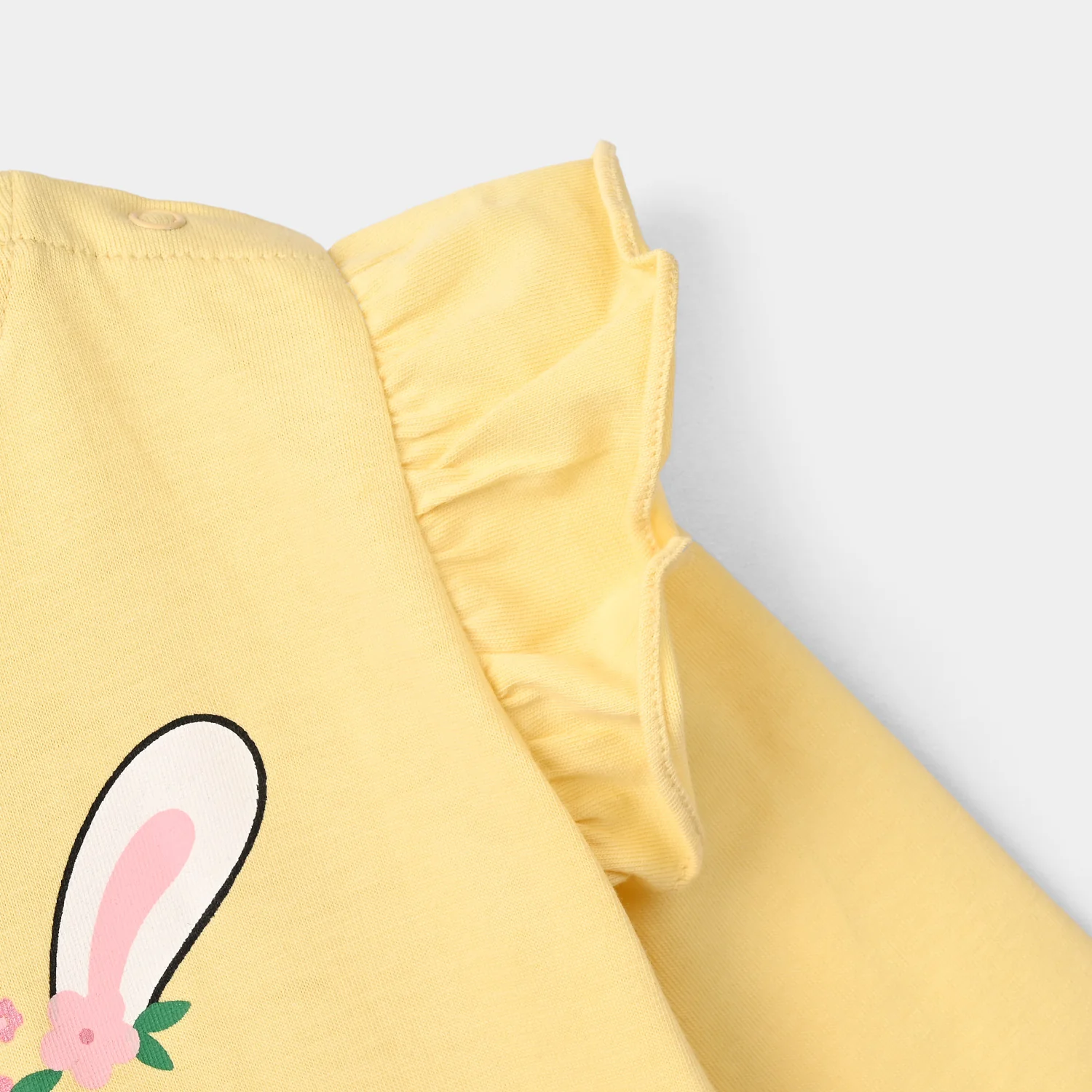 Infant Girls Cotton Jersey T-Shirt F/S Sweet Bunny-Gold.Haze - Image 3