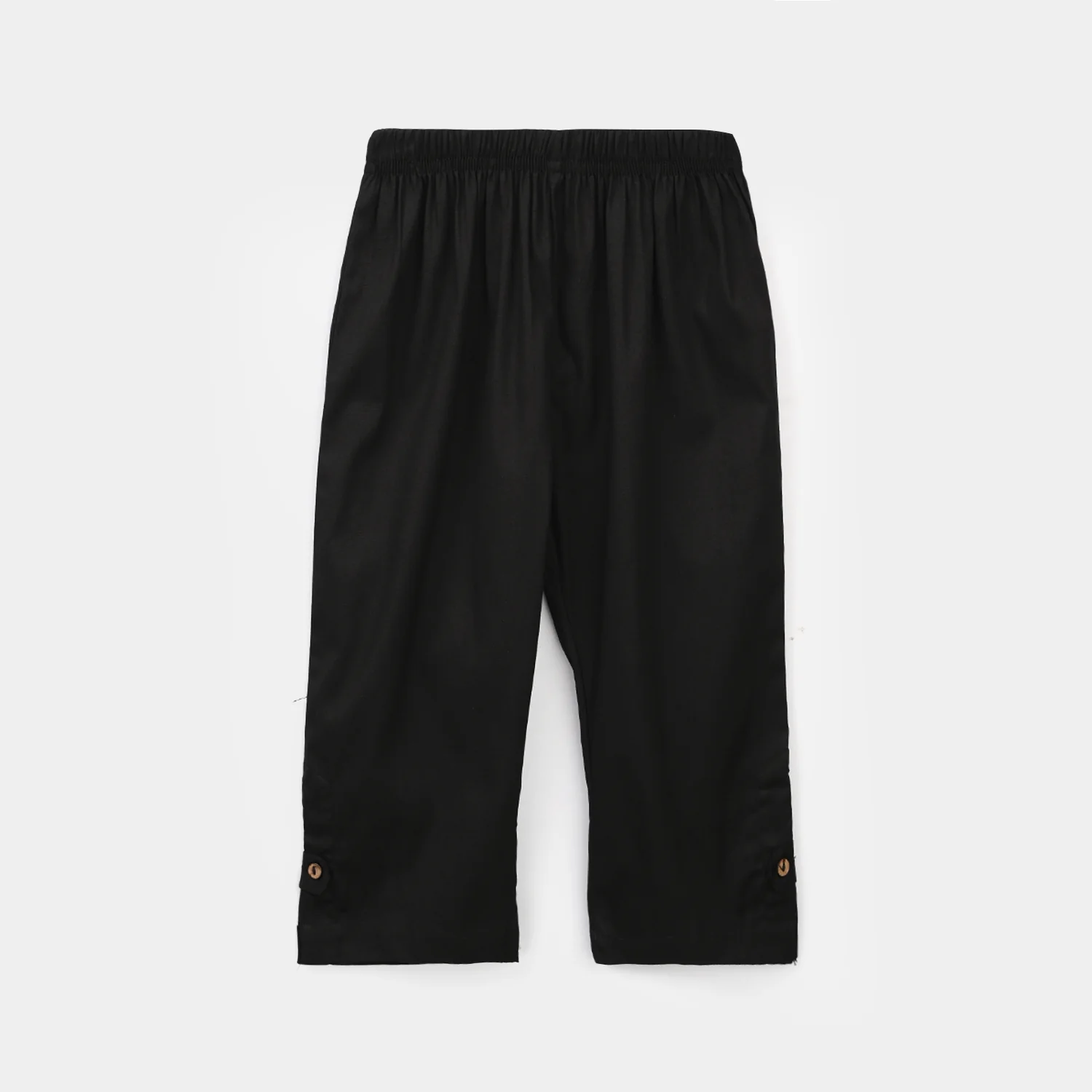 Infant Girls Cotton Pants - Black