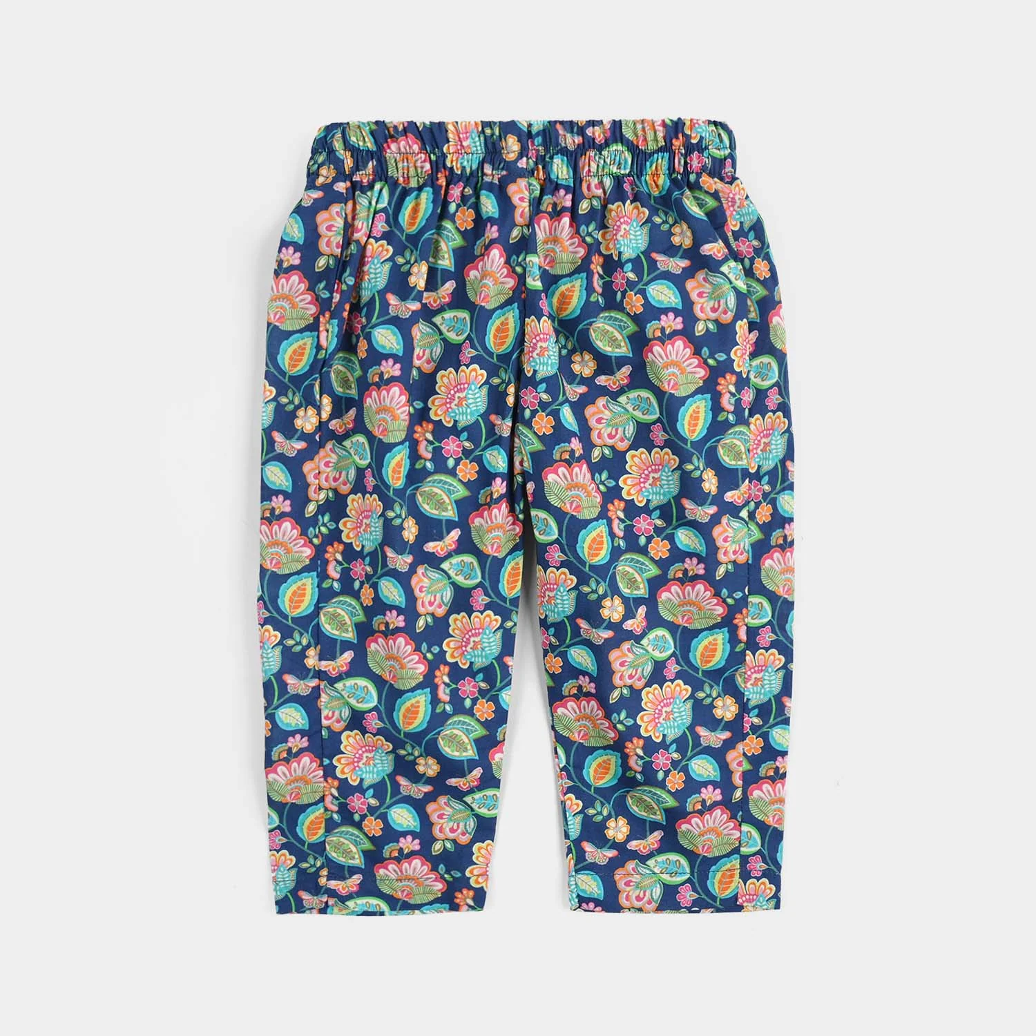 Infant Girls Cotton Printed 2Pcs Butterfly-Blue - Image 4