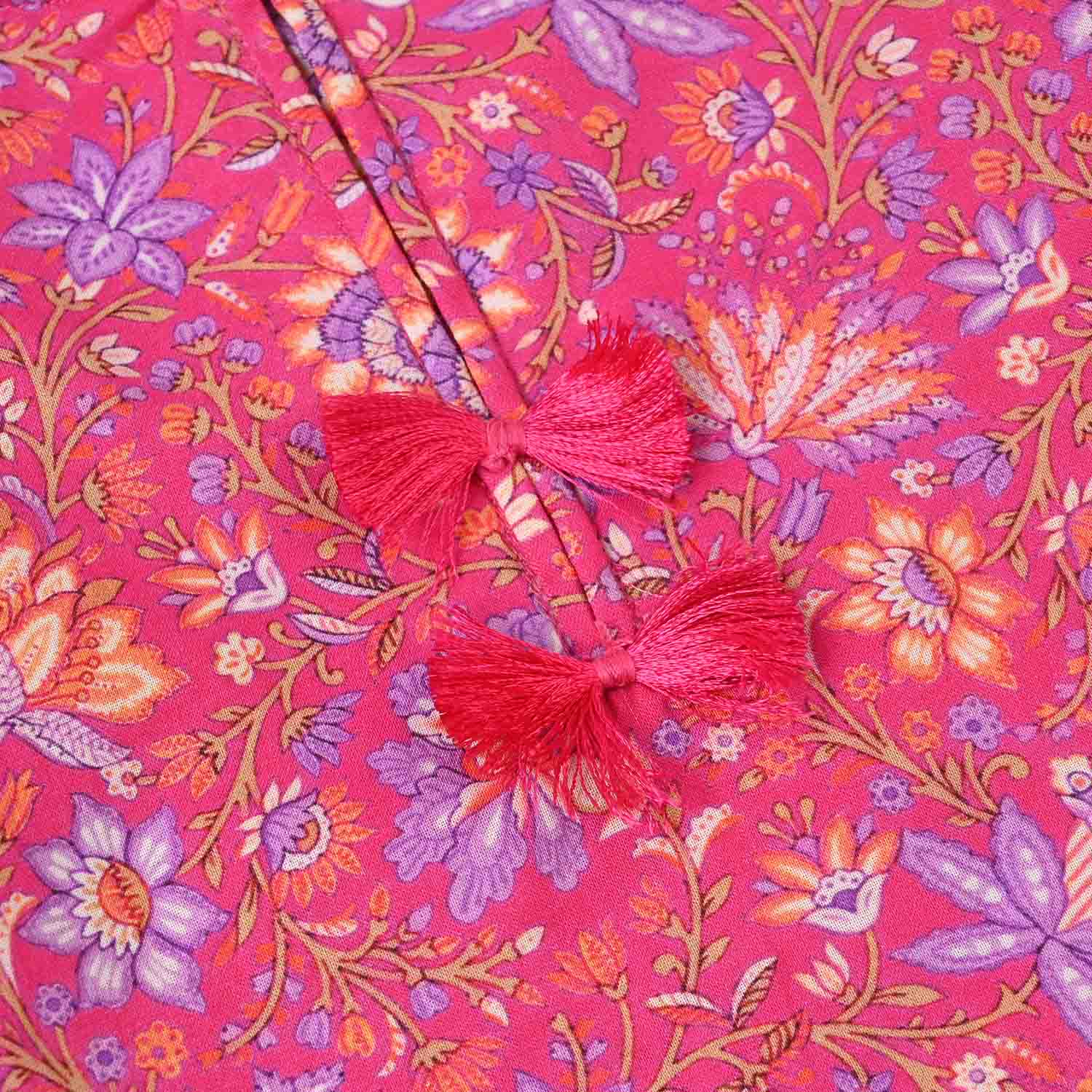 Infant Girls Cotton Printed 2Pcs Floral-PINK - Image 3