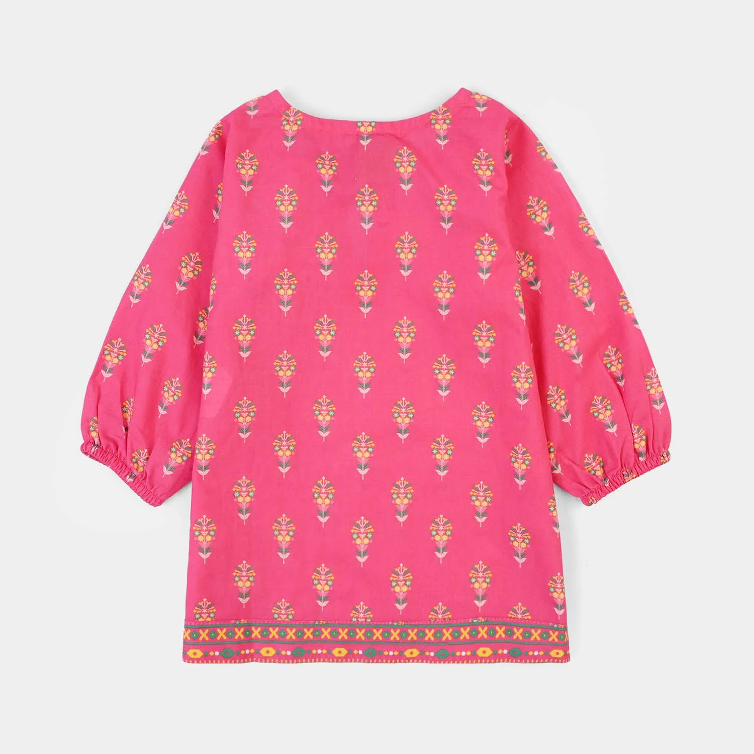 Infant Girls Cotton Printed 2Pcs Gulaab-Pink - Image 6
