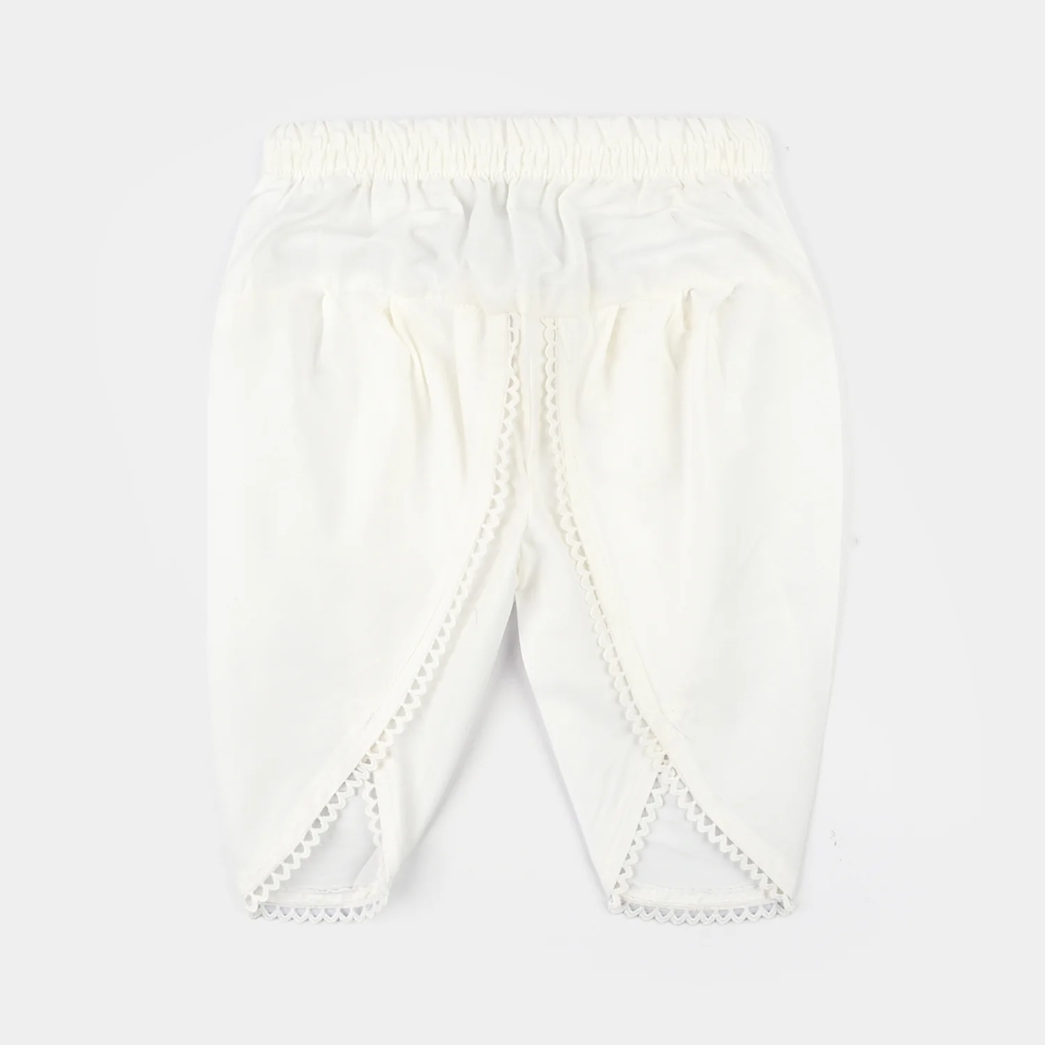 Infant Girls Cotton Tulip Shalwar-White