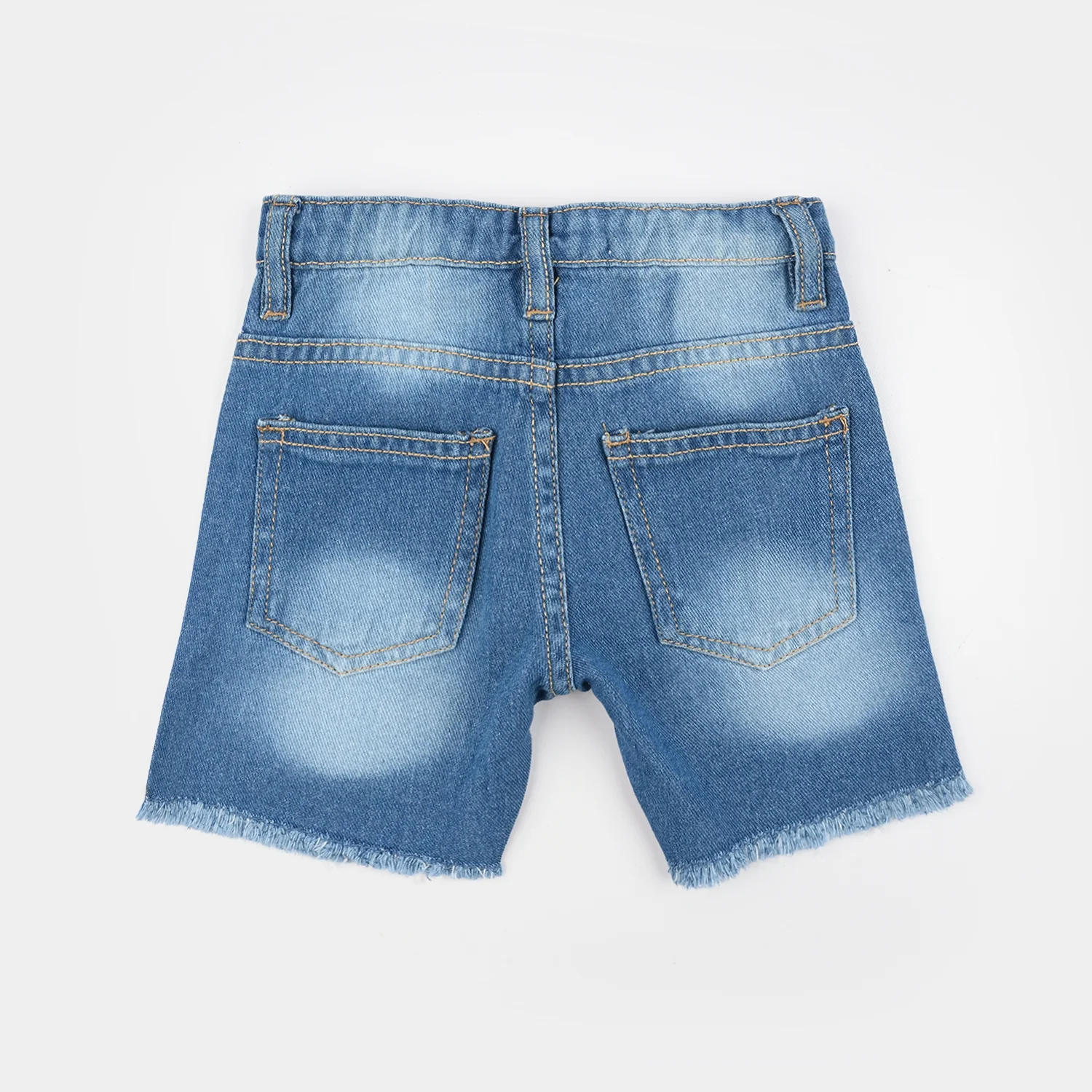 Infant Girls Denim Rigid Shorts (Fruit Club) - Ice Blue - Image 4