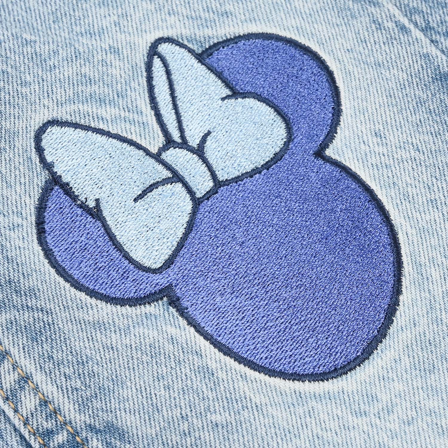 Infant Girls Denim Stretch PANT FACE-Blue - Image 3
