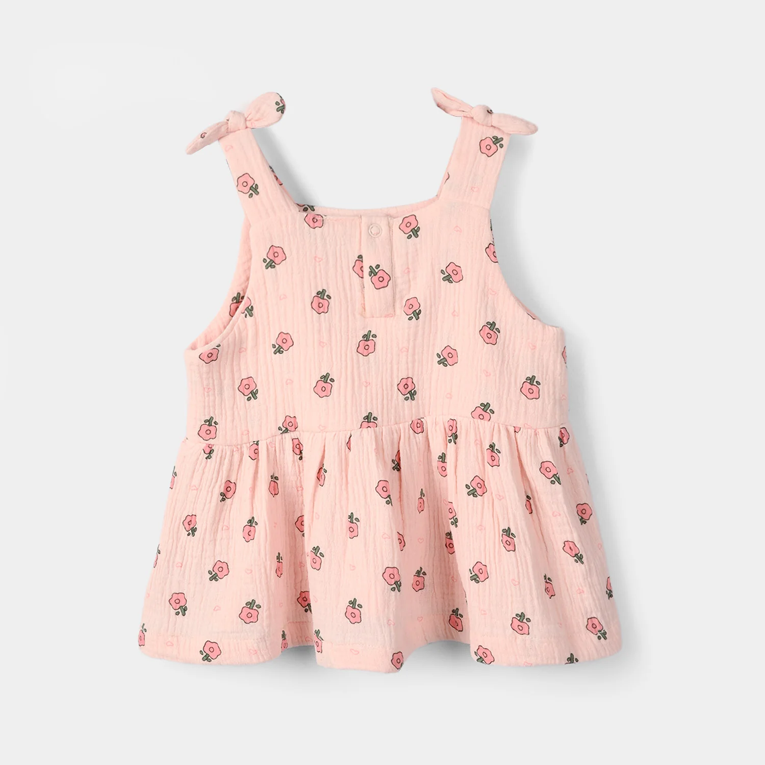 Infant Girls Gauze 2-Piece Suit (Floral Mist) - Pink - Image 4