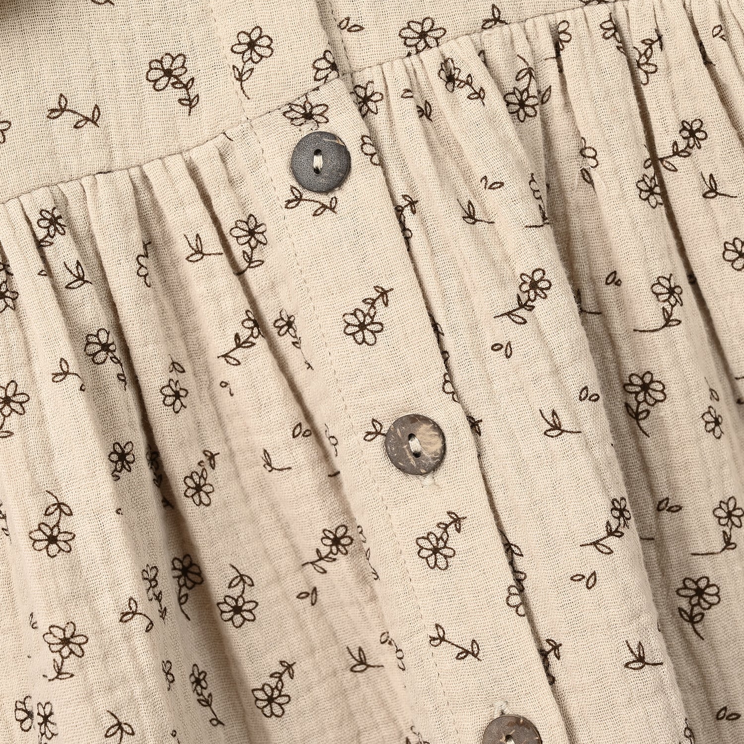 Infant Girls Gauze Casual Frock Sketch Flowers - Image 2