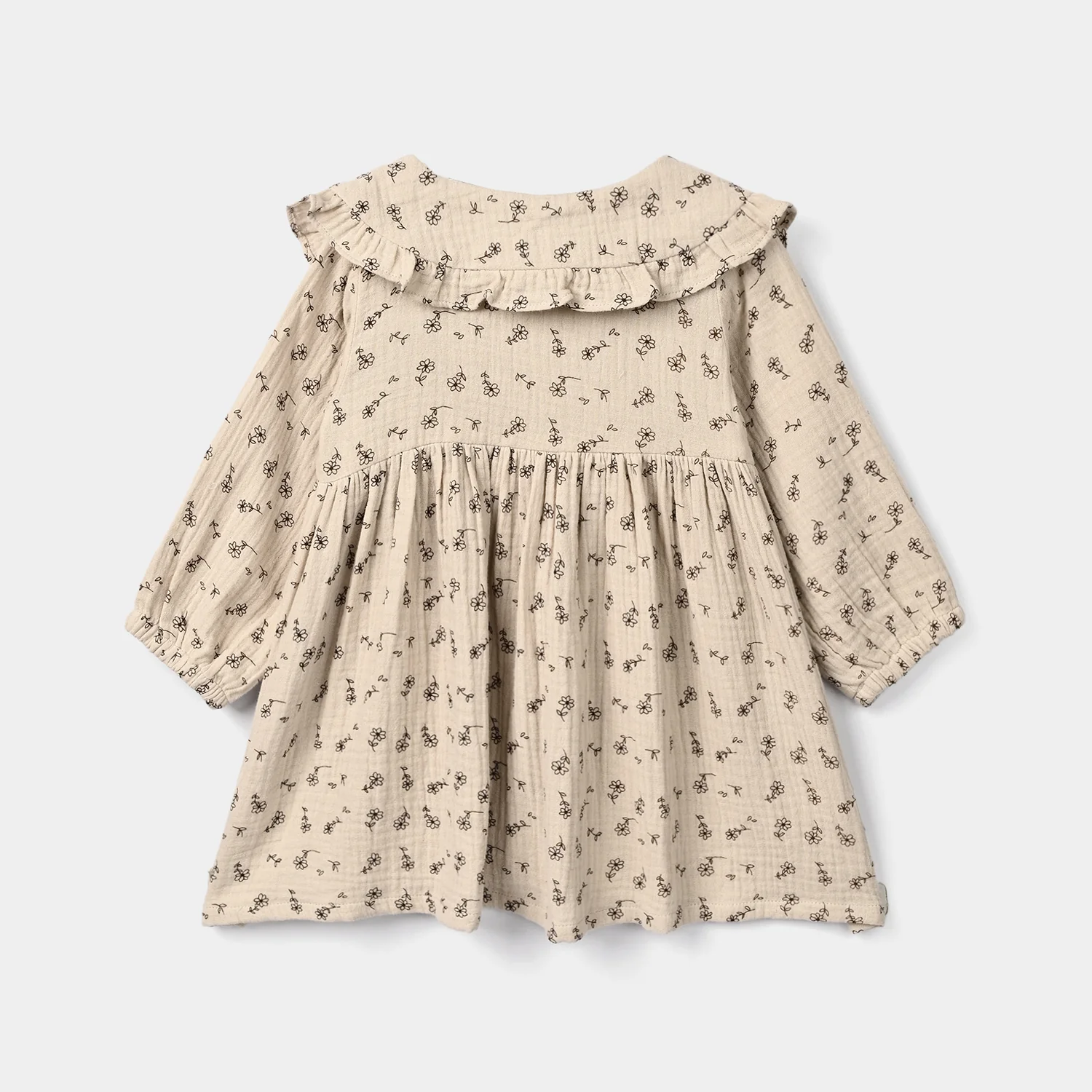 Infant Girls Gauze Casual Frock Sketch Flowers - Image 5