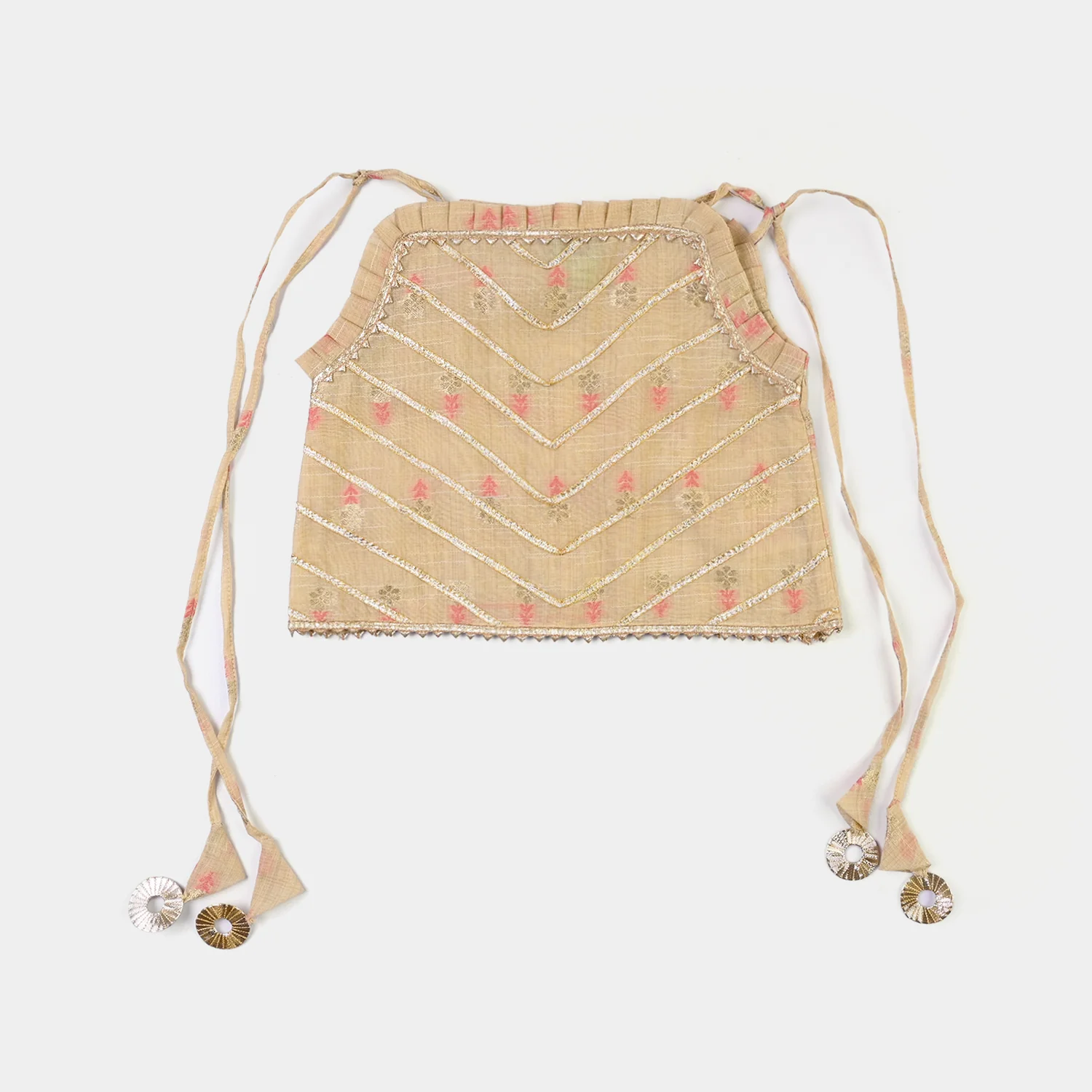 Infant Girls Jacquard 2Pcs Riwaj-BEIGE - Image 2