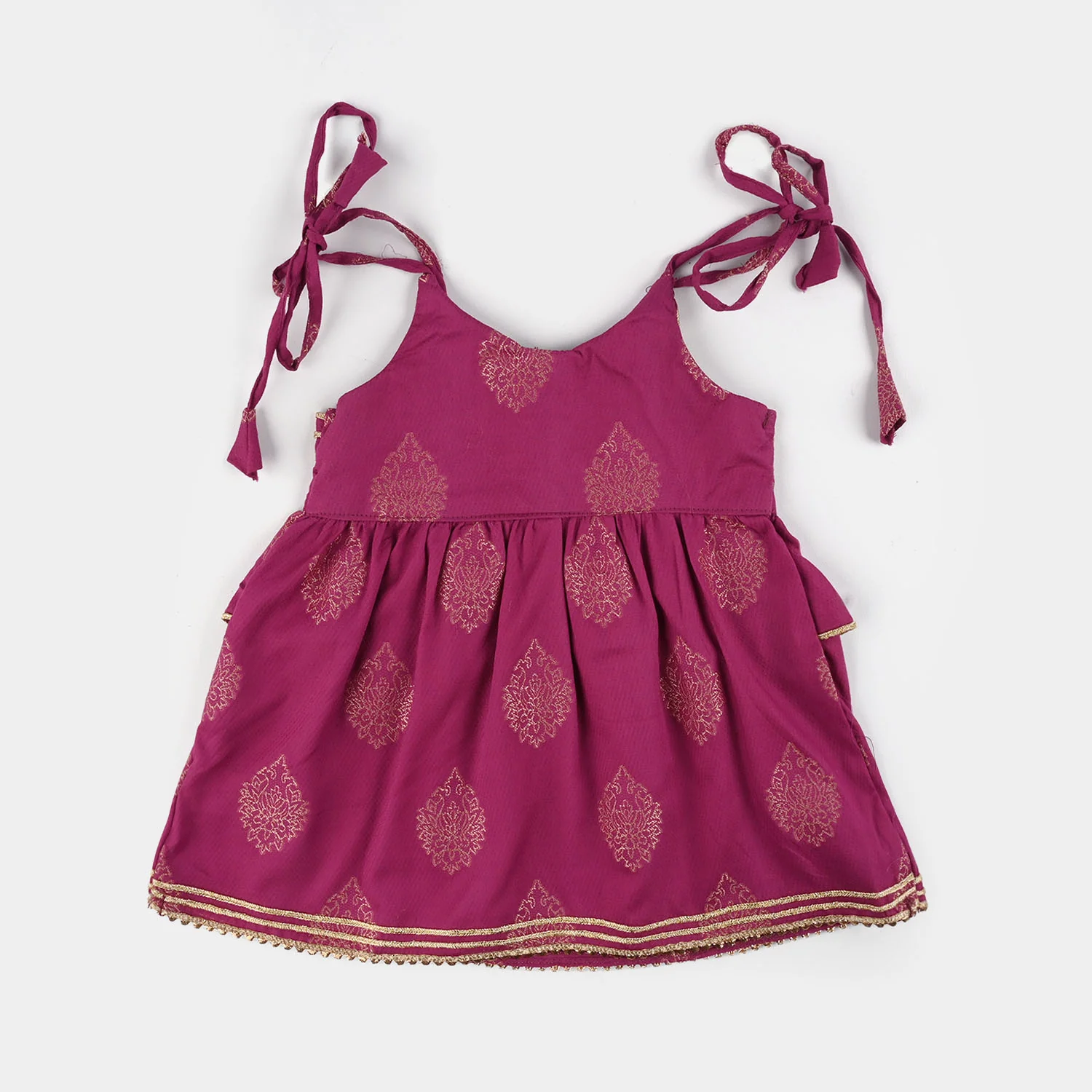 Infant Girls Jacquard 2 Piece Set (Titli) - Magenta - Image 11