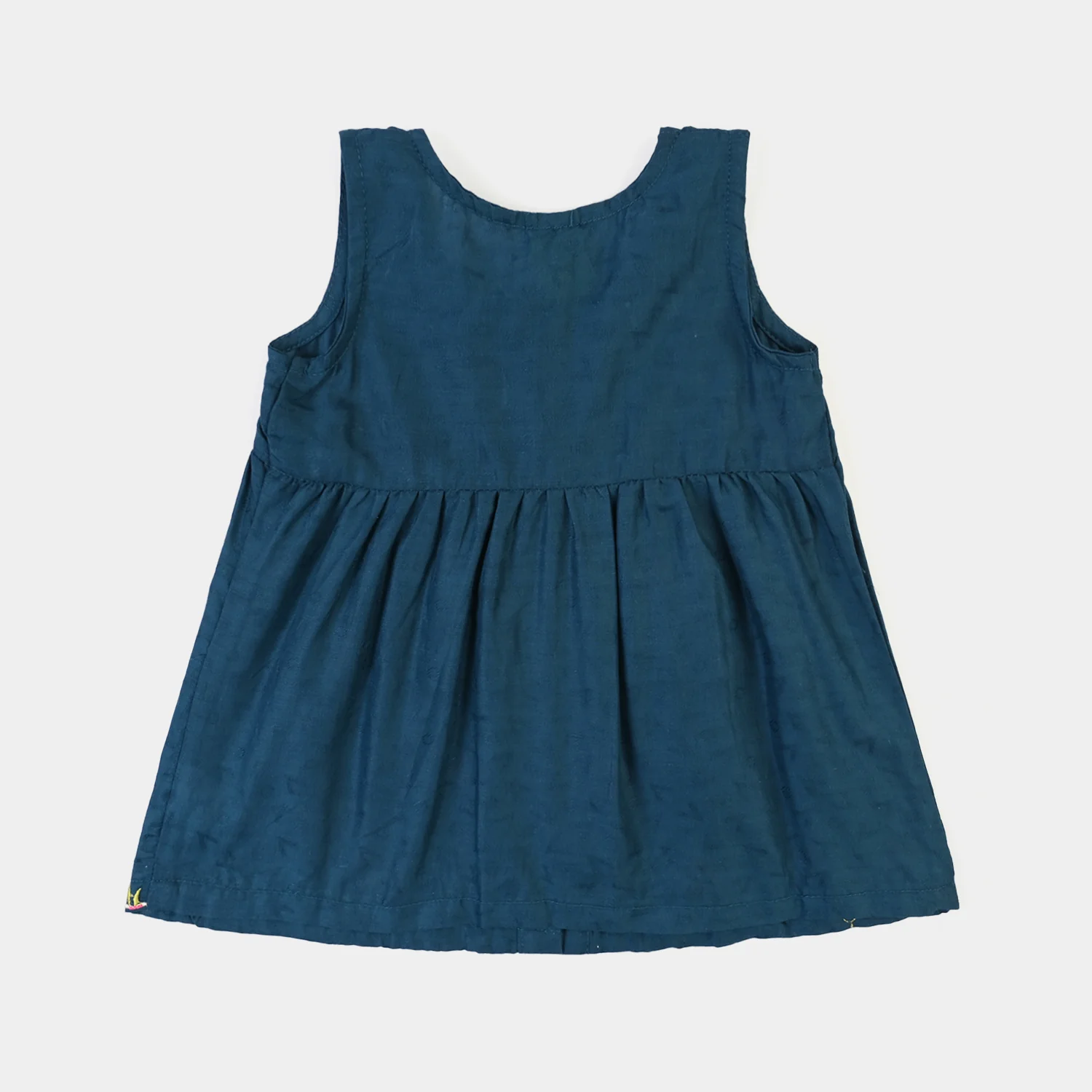 Infant Girls Jacquard Emb 2Pcs Little Deer-Teal - Image 10