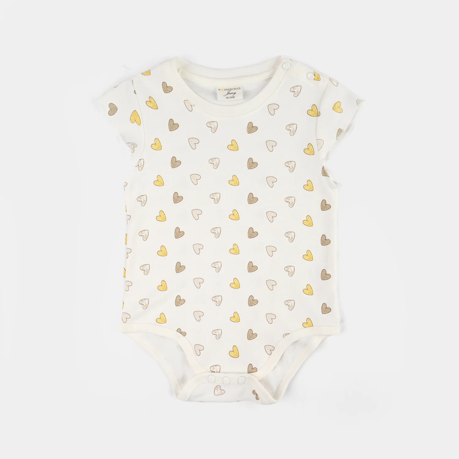Infant Girls Jersey/Terry 2Pc Suit - Brown - Image 6