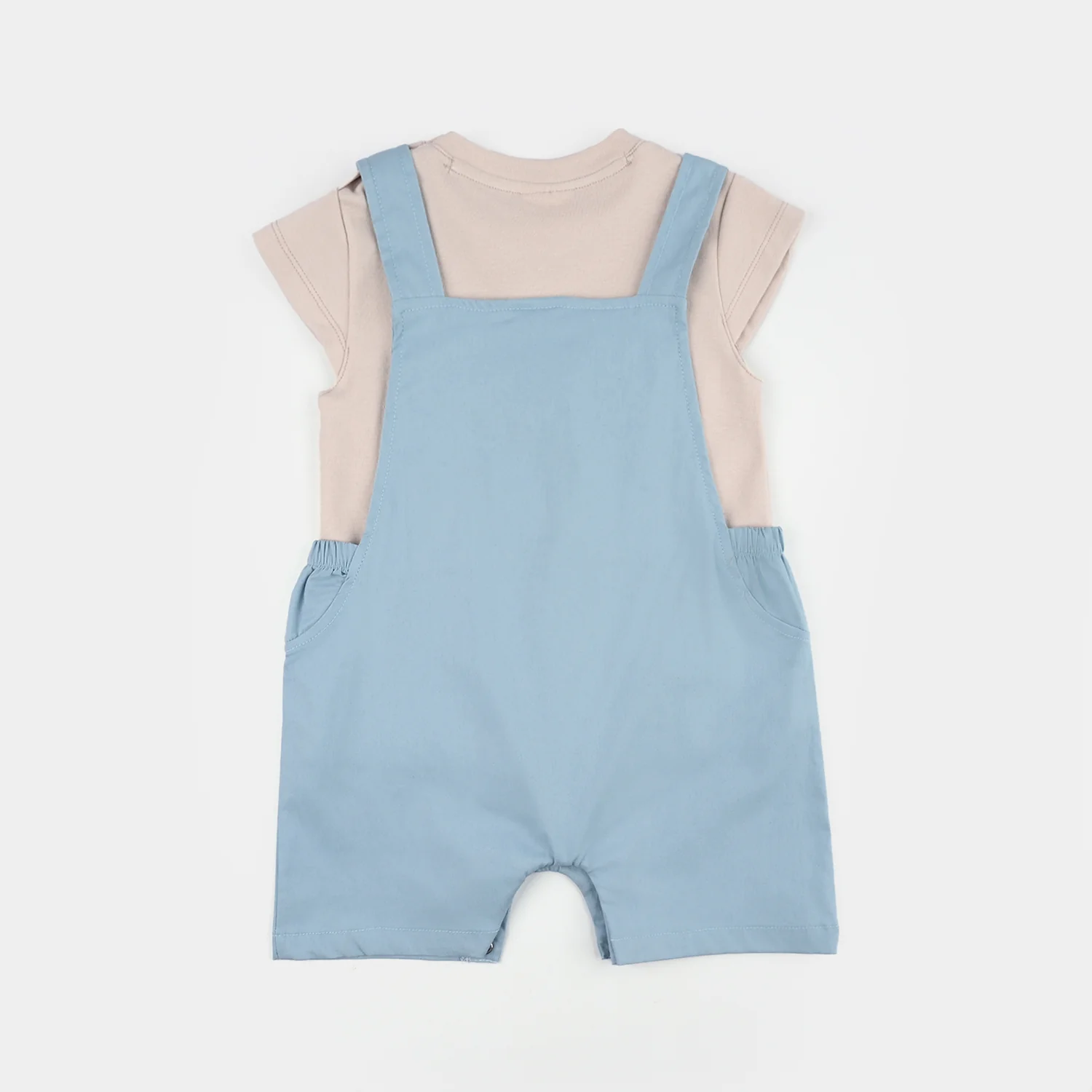 Infant Girls Jersey/Terry 2Pc Suit - Blue - Image 5
