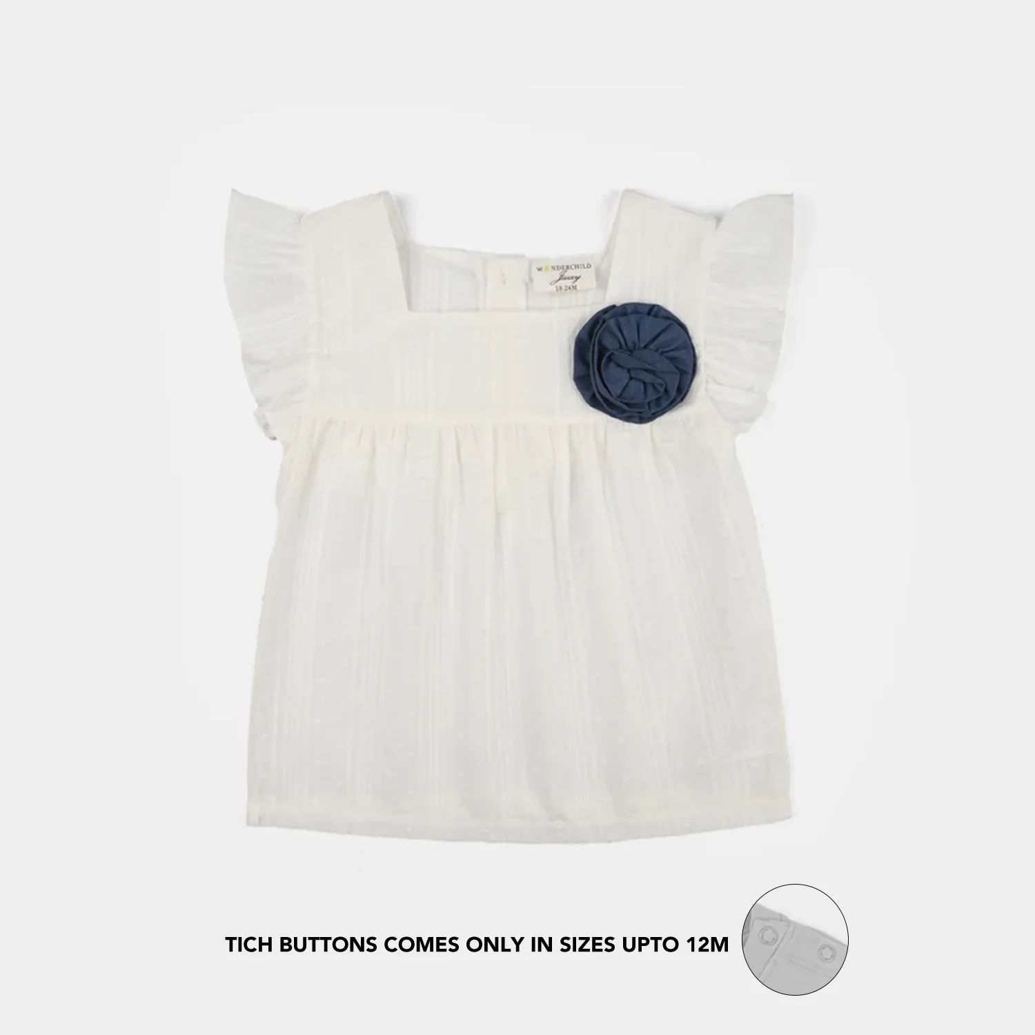 Infant Girls Jersey/Terry 2Pc Suit - White - Image 2