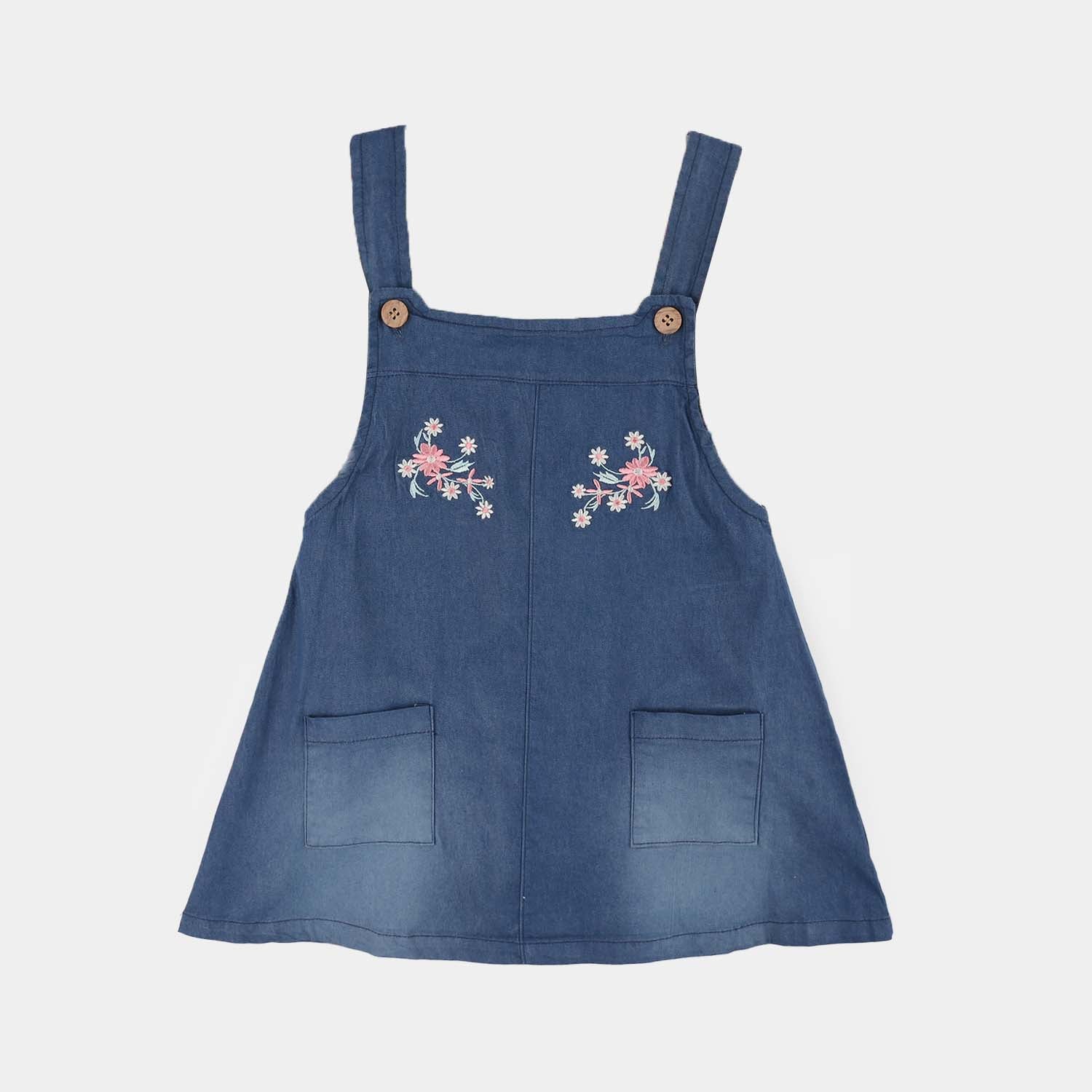 Infant Girls Jersey/Terry 2Pc Suit - Navy - Image 4