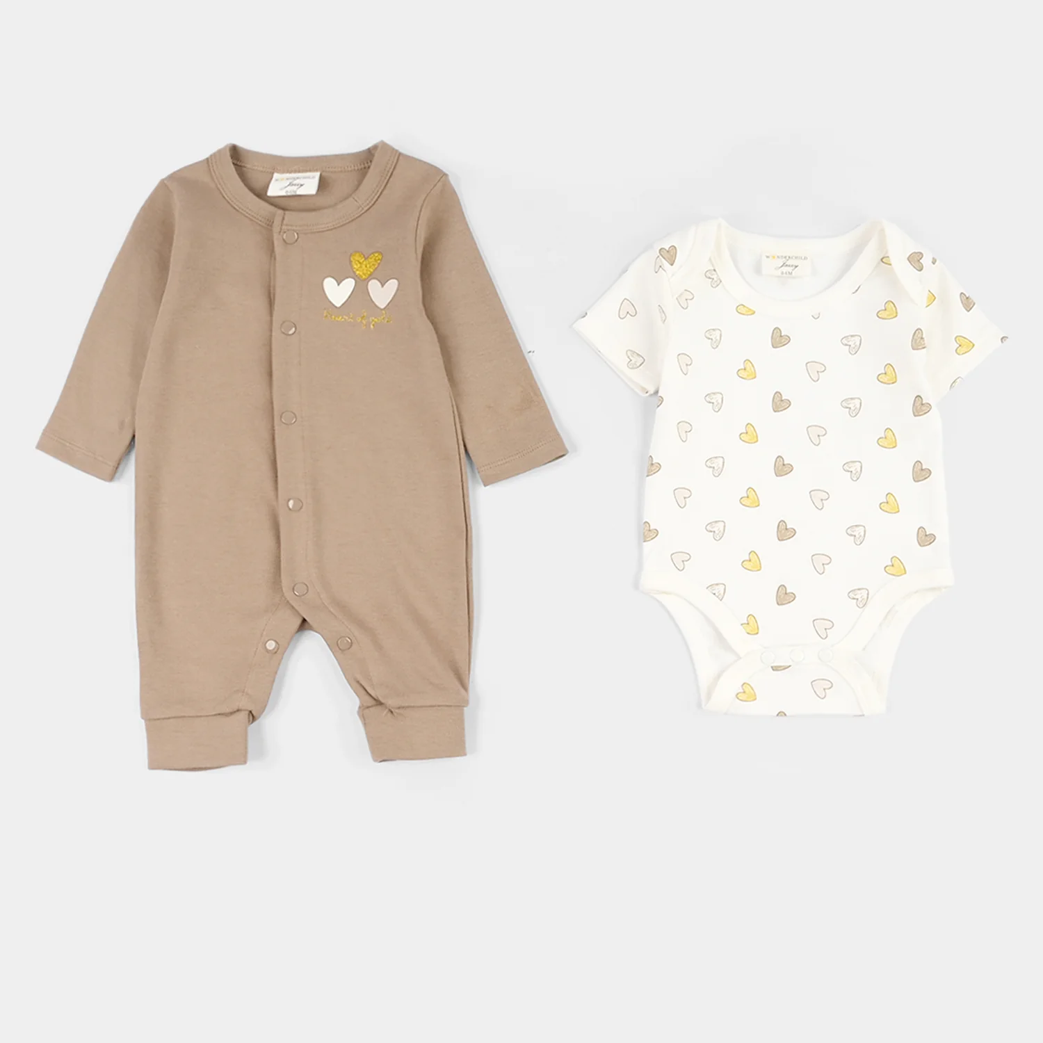 Infant Girls Jersey Terry 5Pc Gift Set - Brown - Image 2