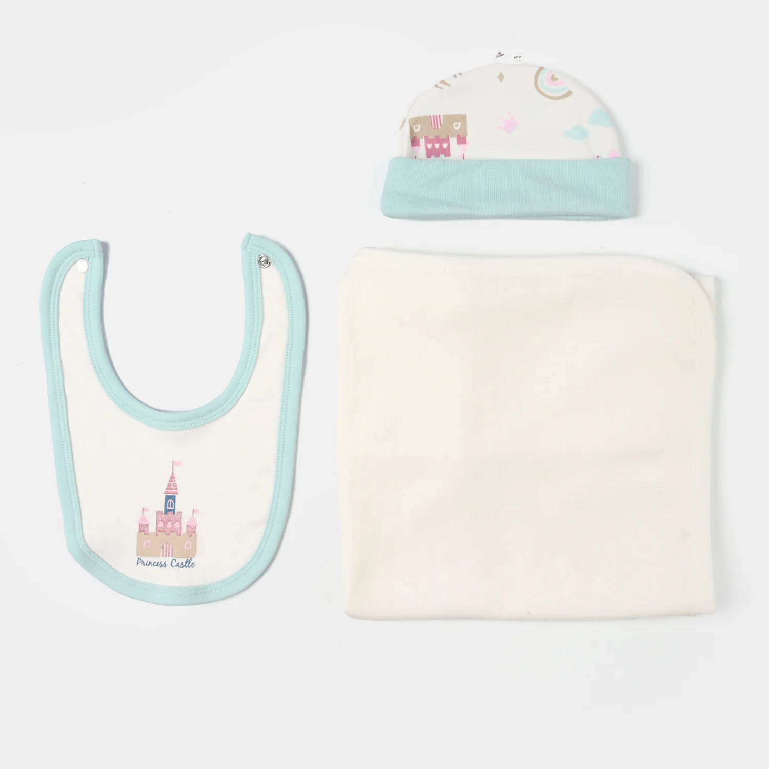 Infant Girls Jersey Terry 5Pc Gift Set - Blue - Image 4