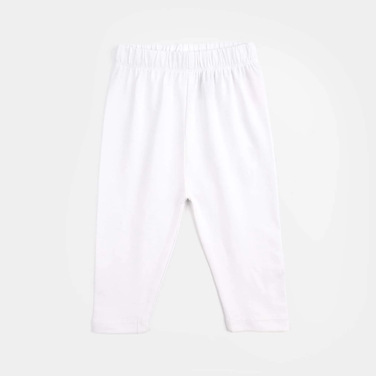 Infant Girls Jersey/Terry Basic Tights - White - Image 3