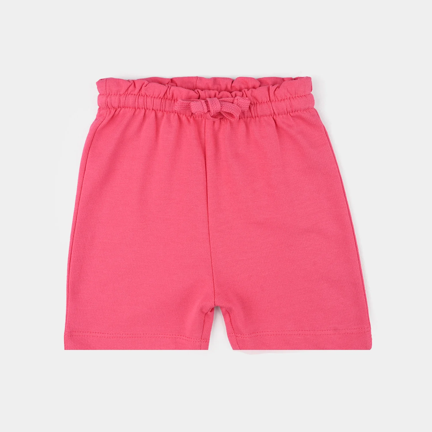 Infant Girls Jersey Terry Shorts (Basic) - Hot Pink