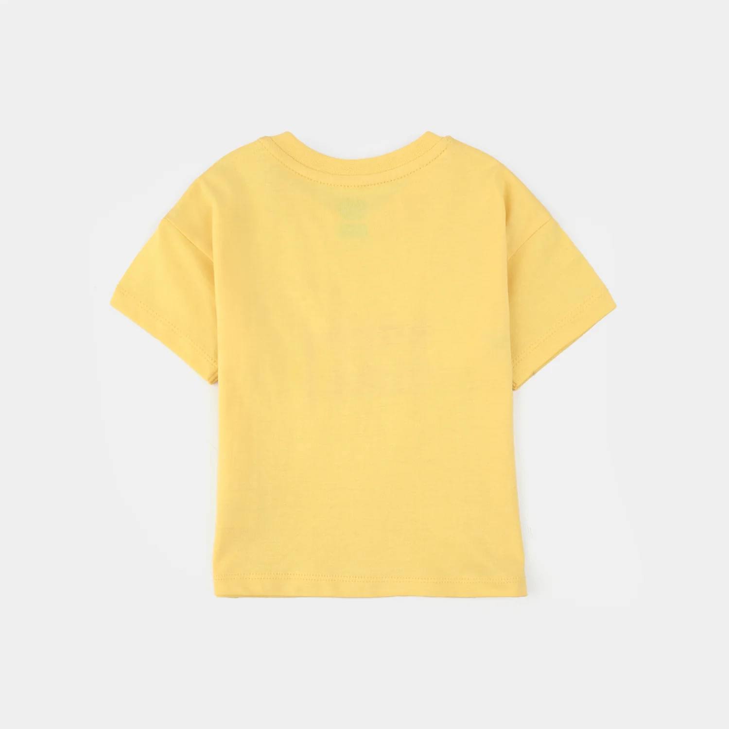 Infant Girls Jersey/Terry T-Shirt (Happy Time) - Yellow - Image 5