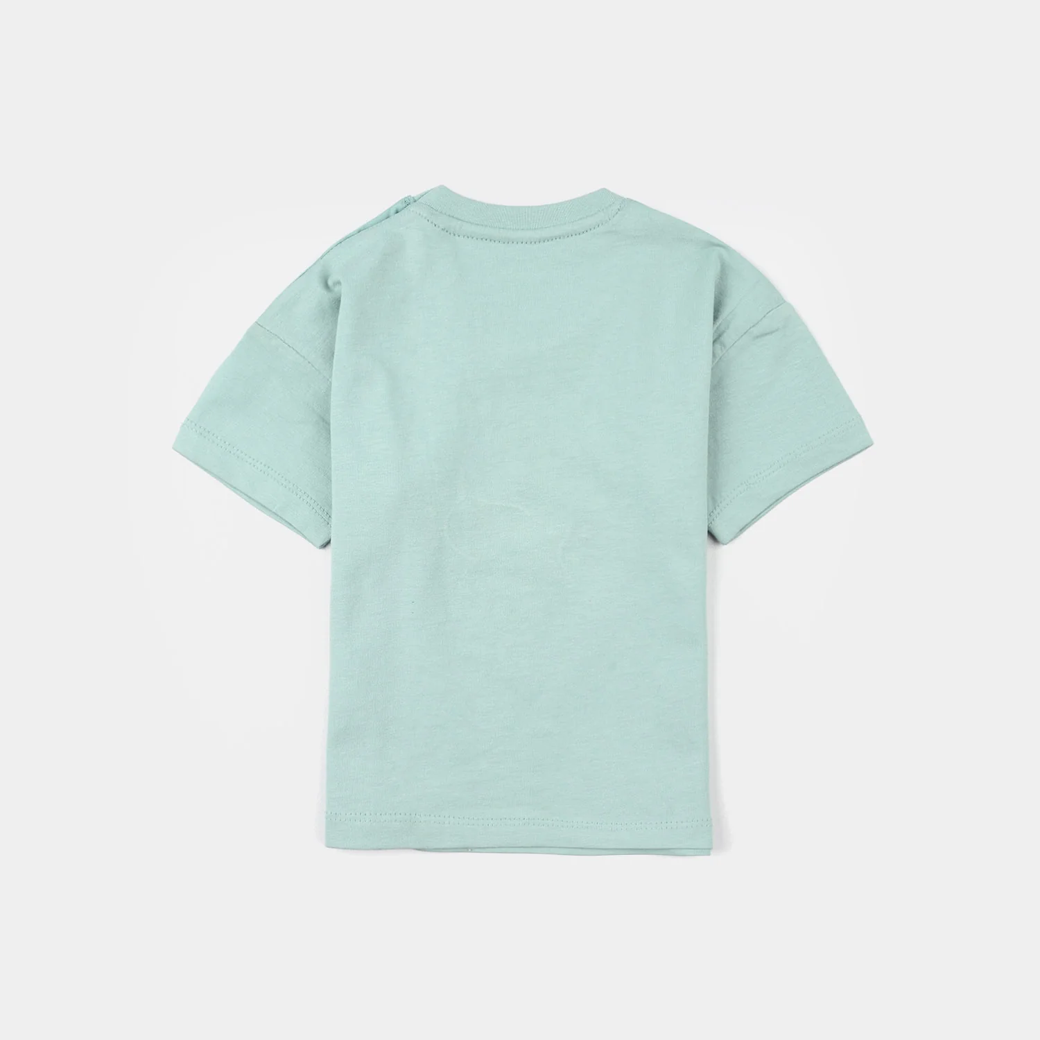 Infant Girls Jersey/Terry Printed T-Shirt - Canal Blue - Image 5