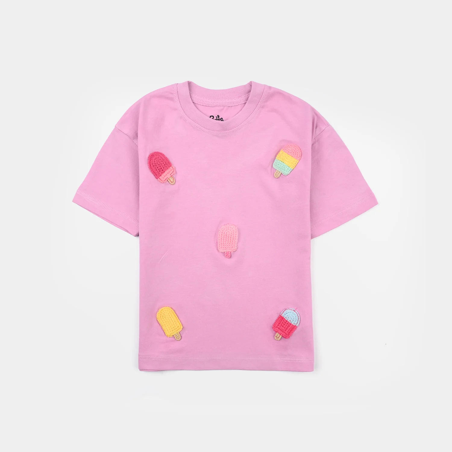 Infant Girls Jersey/Terry T-Shirt (Ice Cream)
