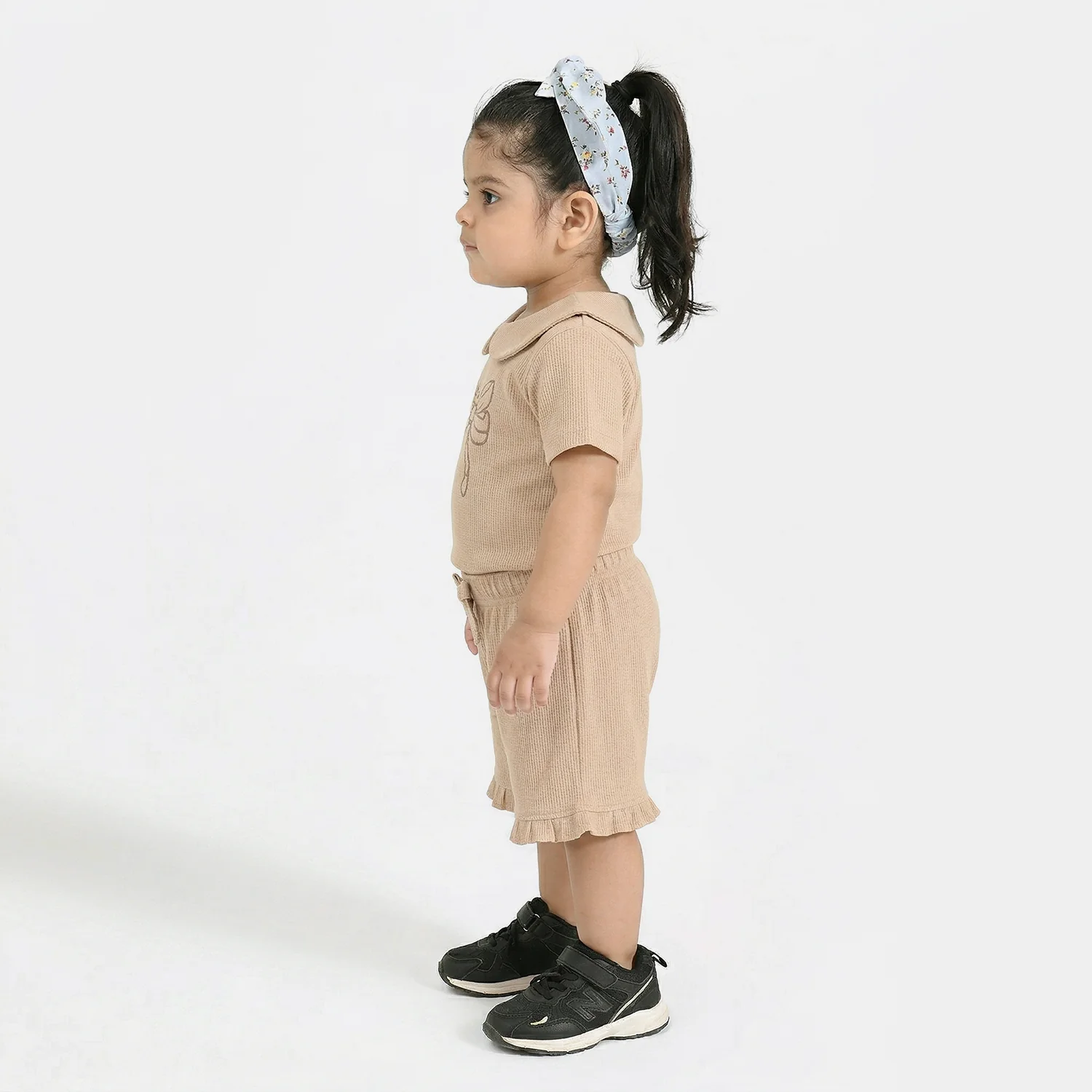 Infant Girls Thermal Knitted Suit (Tres Chic) - Brown - Image 2