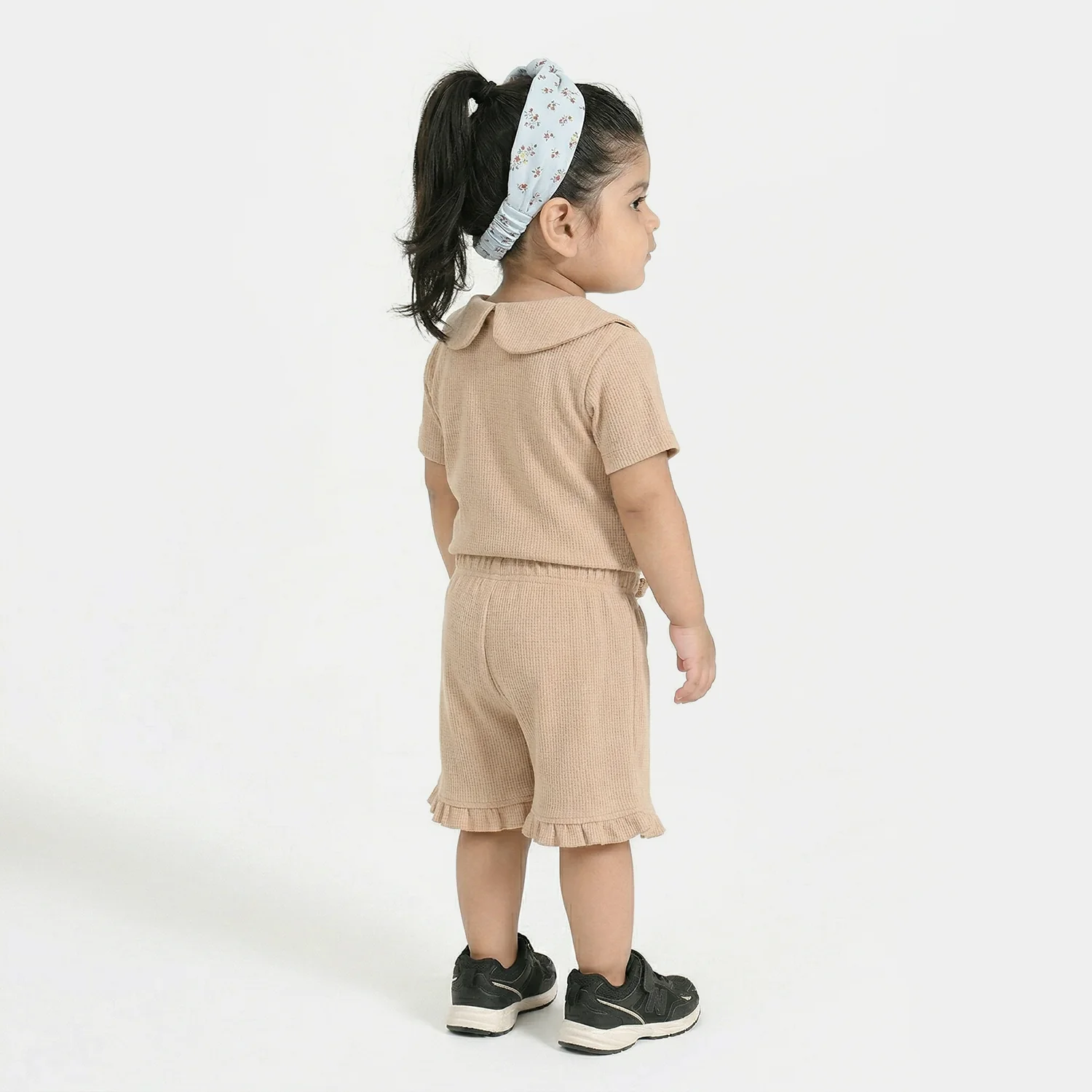 Infant Girls Thermal Knitted Suit (Tres Chic) - Brown - Image 3