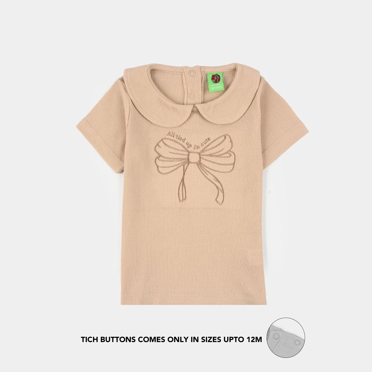 Infant Girls Thermal Knitted Suit (Tres Chic) - Brown - Image 5