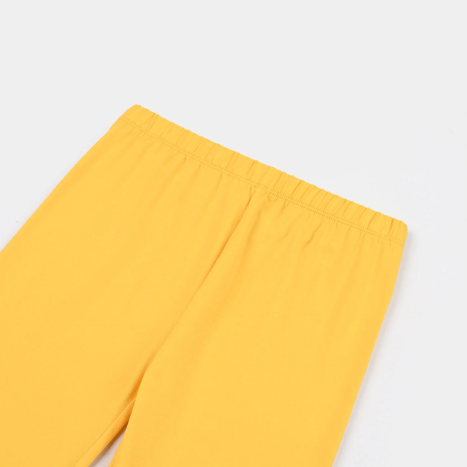 Infant Girls Lycra Jersey Plain Tights Yellow - Image 2