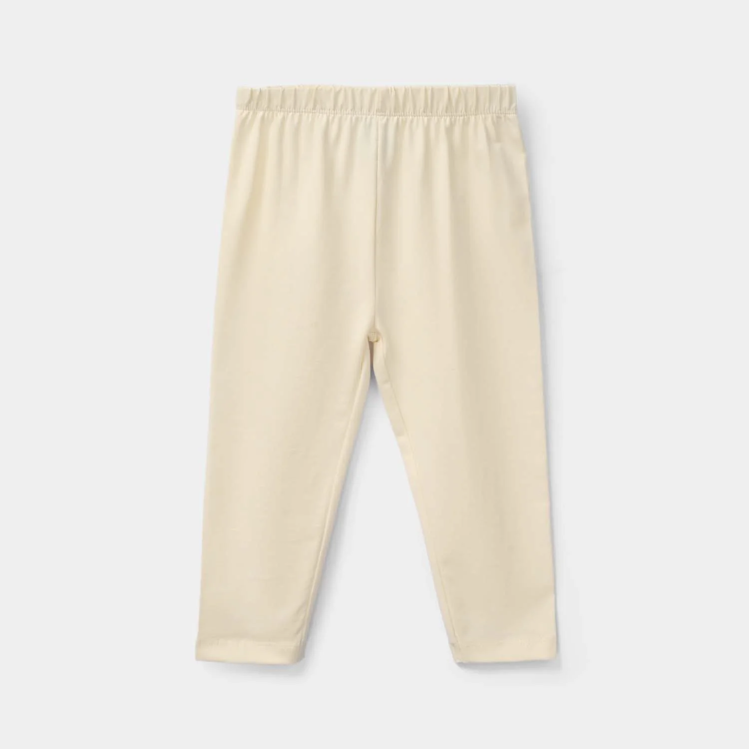 Infant Girls Lycra Jersey Tights - Cream