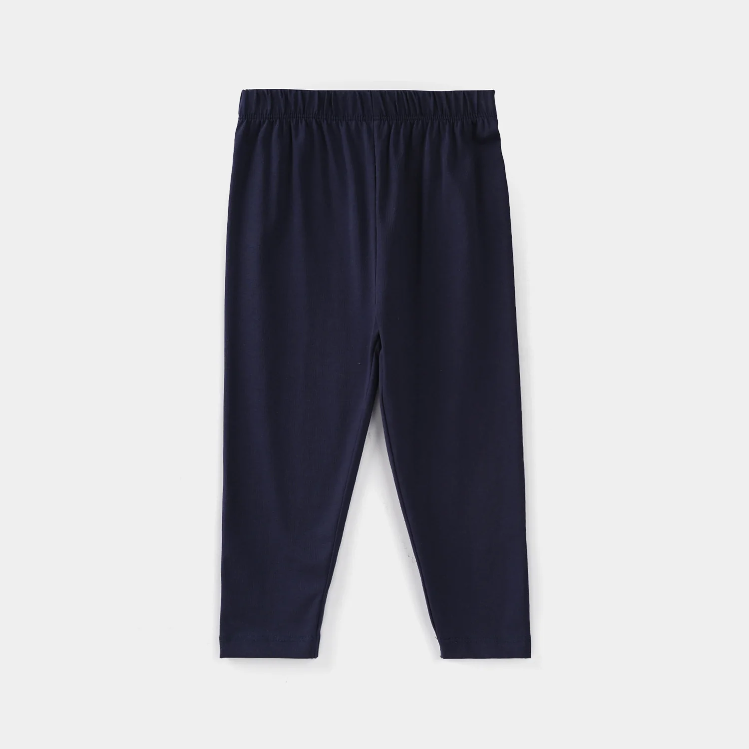 Infant Girls Lycra Jersey Tights - Navy - Image 3