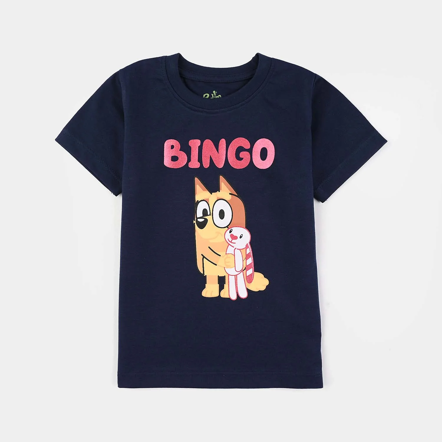 Infant Girls Poly/Cotton Jersey Night Suit (Bingo) - Navy Blue - Image 3