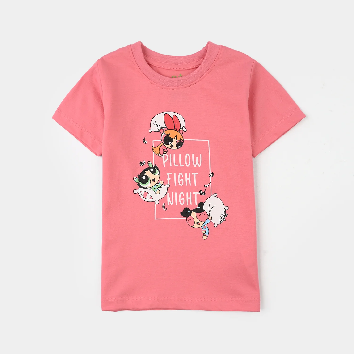 Infant Girls PC Jersey Night Suit - Pink - Image 3