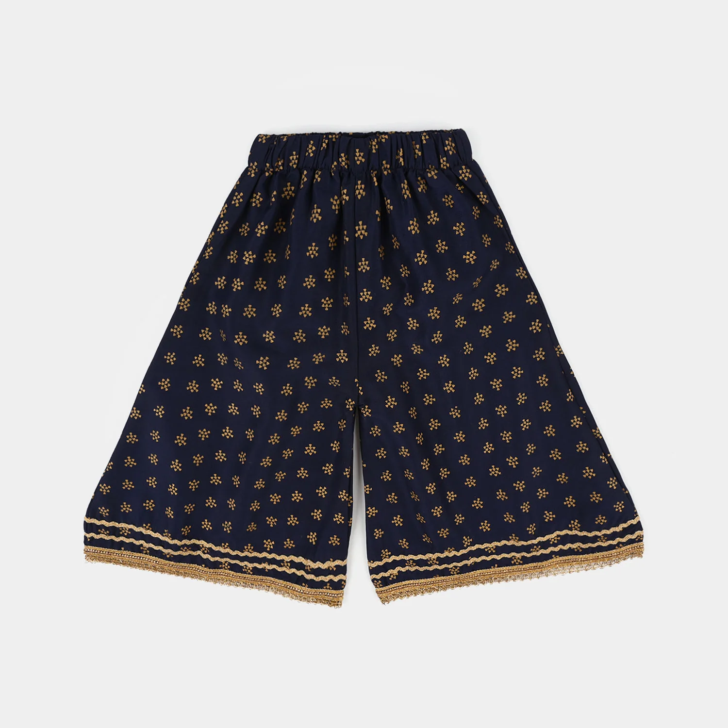 Infant Girls Poly Cambric 2-Pcs Suit (Inaya) - Navy Blue - Image 5
