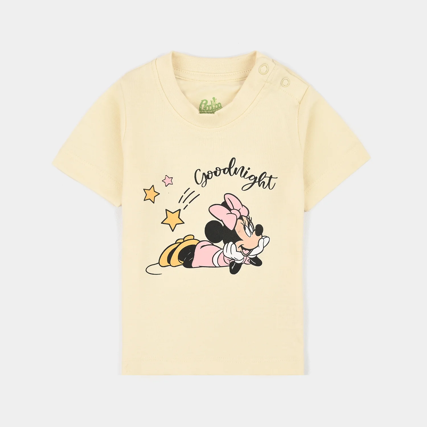 Infant Girls Poly Cotton Jersey Night Suit GOOD NIGHT - Image 2