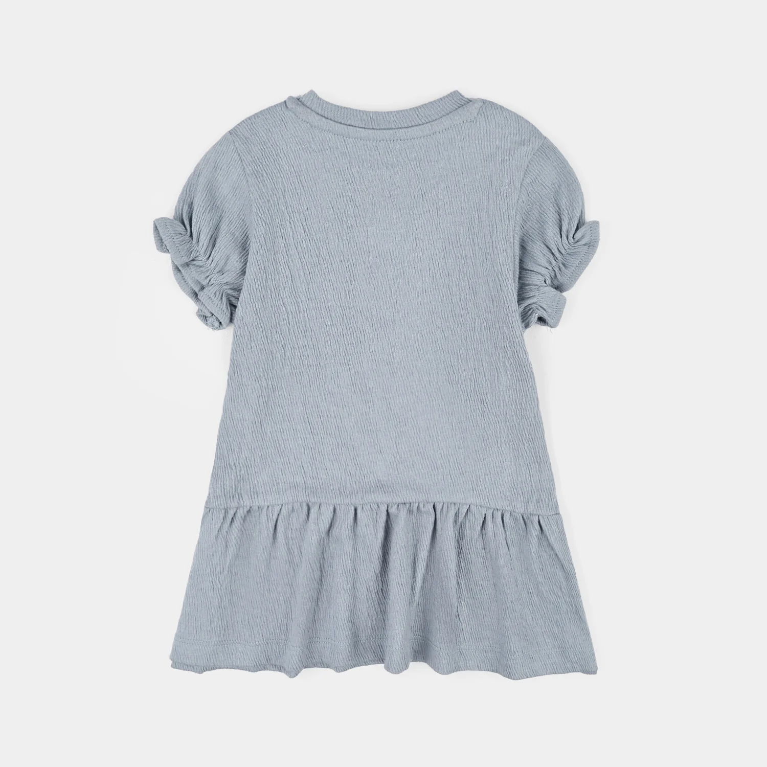 Infant Girls Poly Crinkle Frock Lets Have A Good Day - Image 4