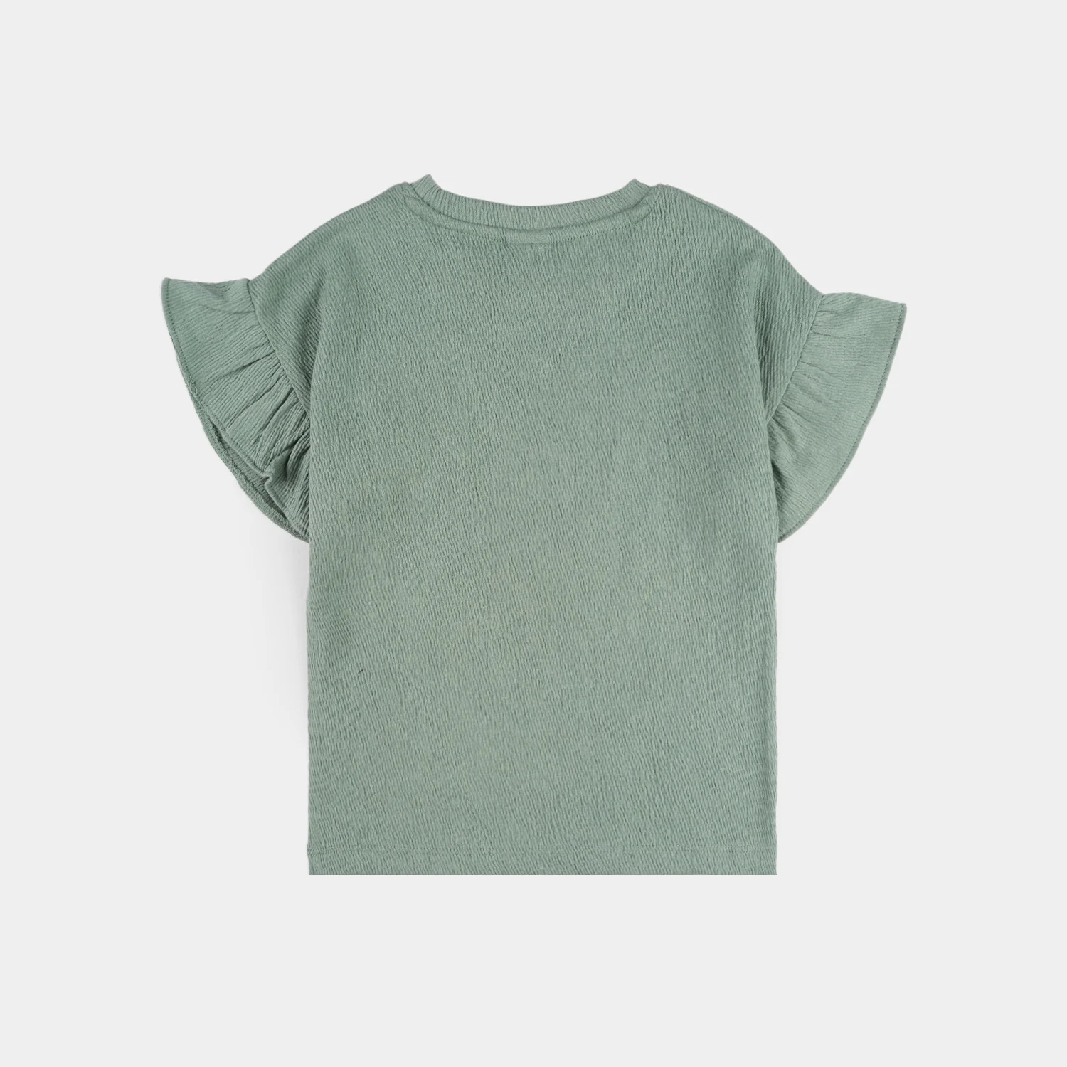 Infant Girls Poly Crinkle Knitted Suit (Be Happy) - Green - Image 8