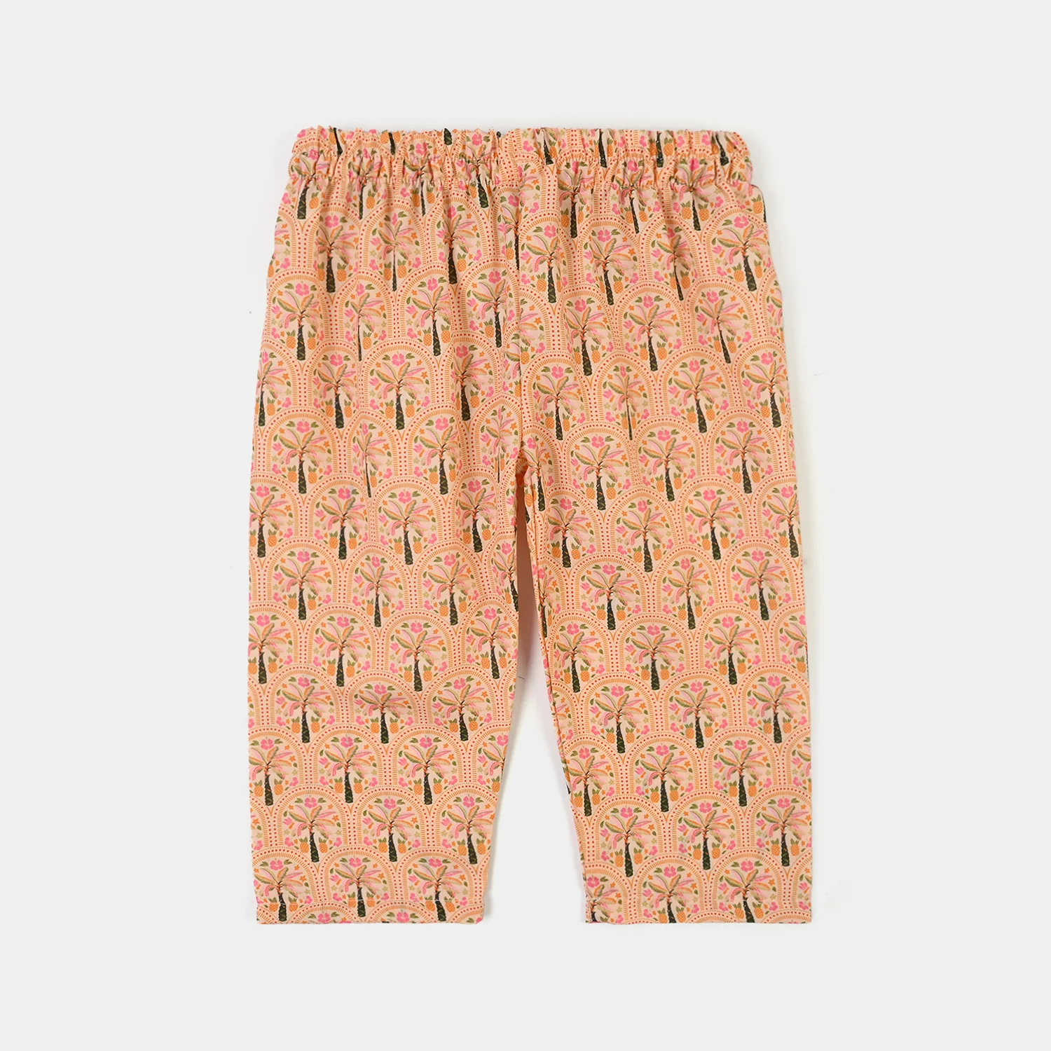 Infant Girls Poly Lawn Printed 2Pcs Palm Tree - Image 4