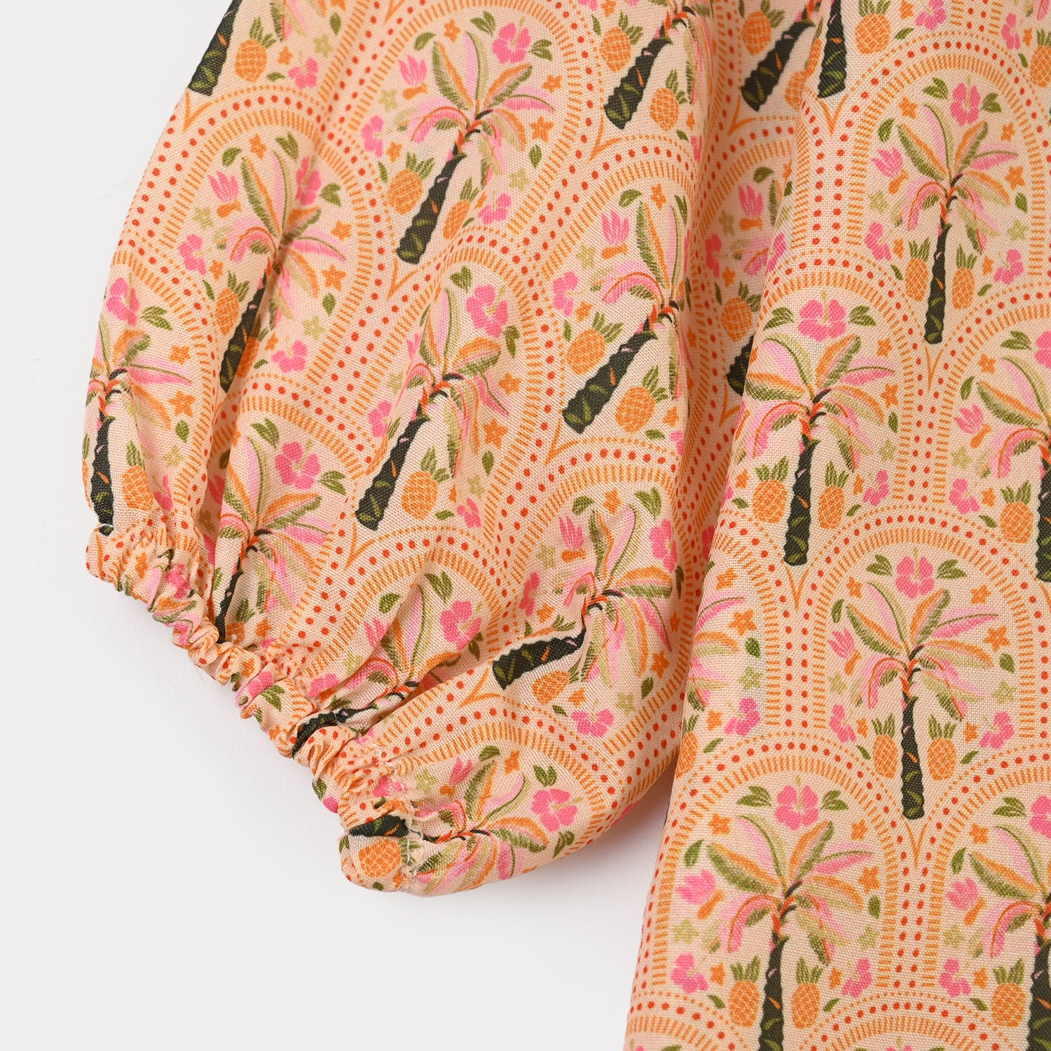 Infant Girls Poly Lawn Printed 2Pcs Palm Tree - Image 5