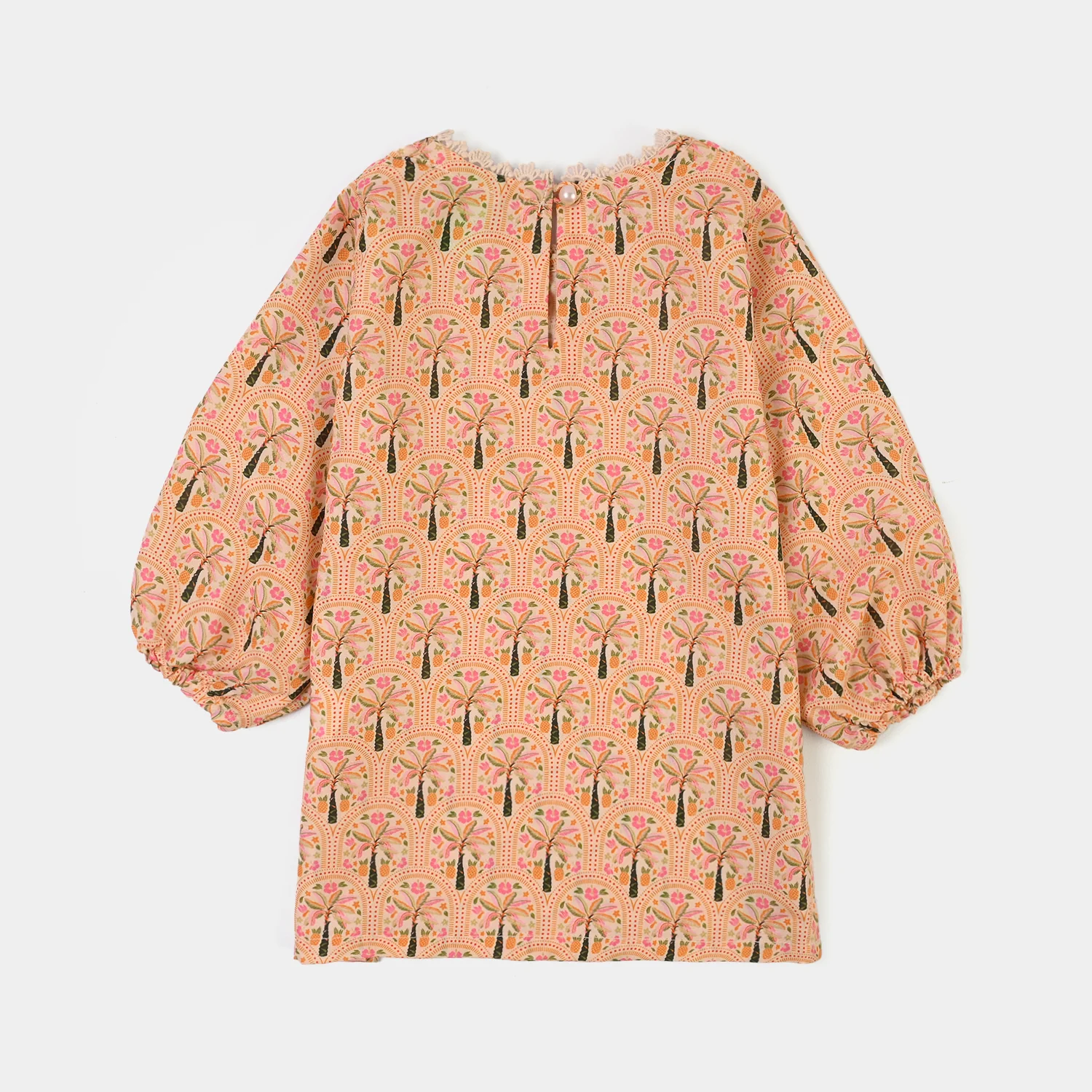 Infant Girls Poly Lawn Printed 2Pcs Palm Tree - Image 6