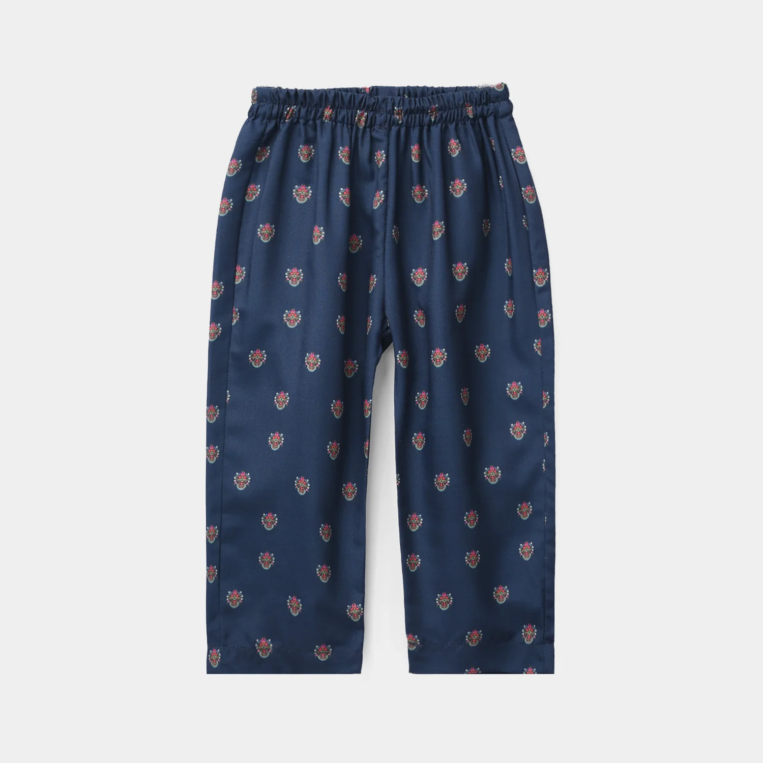 Infant Girls Poly Twill Printed 2Pcs - Blue - Image 5