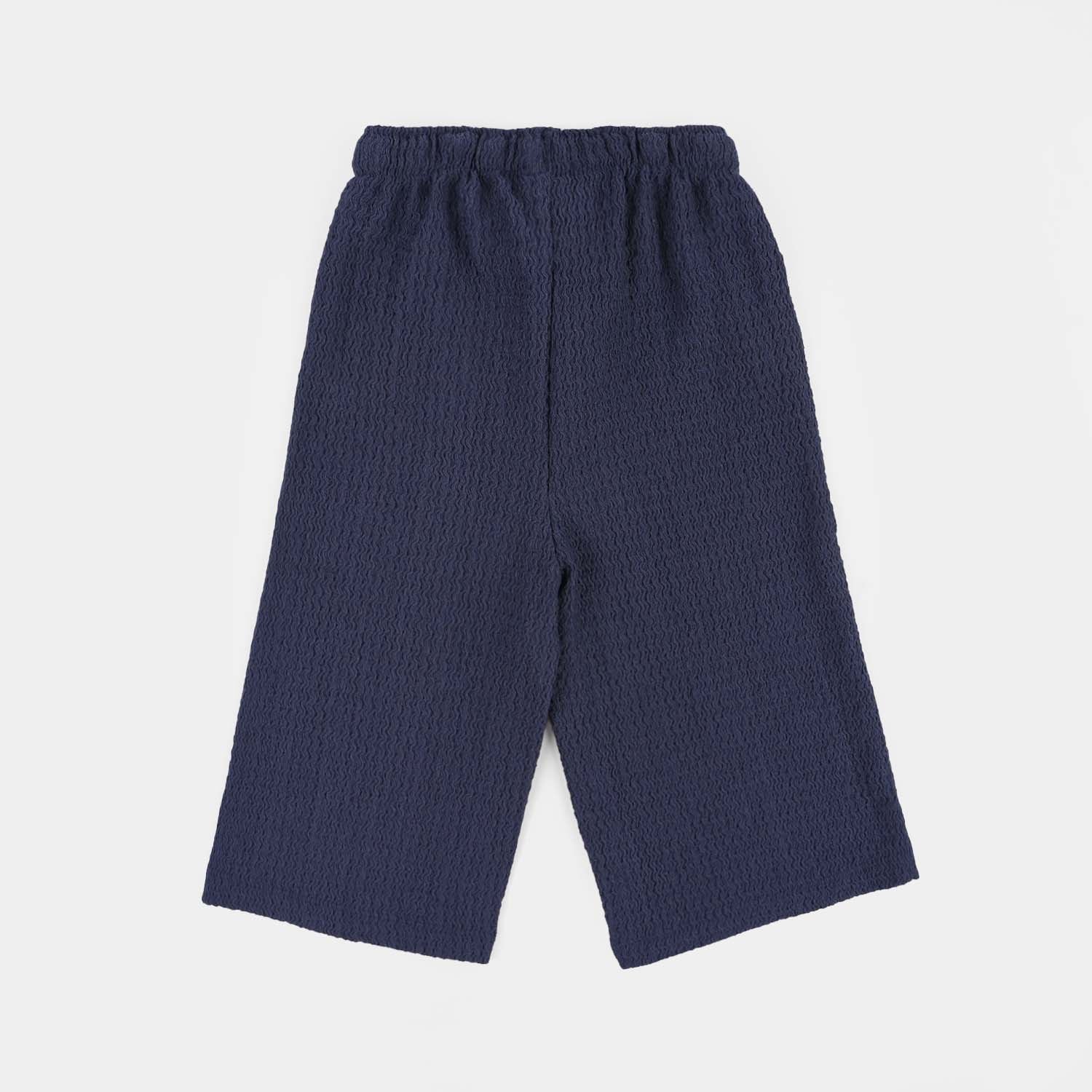 Infant Girls Knitted Crinkle Pyjama Little Things-Blue - Image 4
