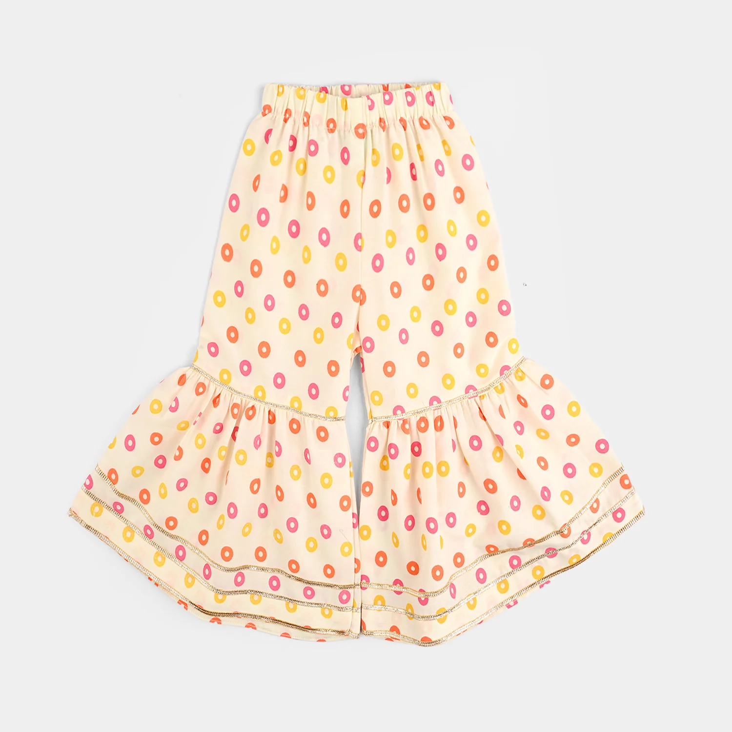 Infant Girls Raw Silk 2Pcs - Cream - Image 5