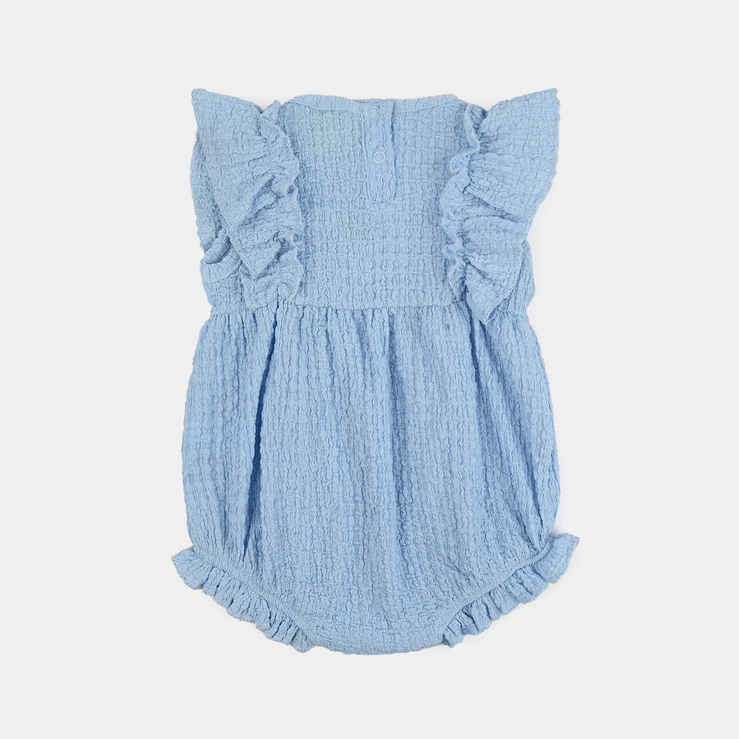 Infant Girls Polyester Seersucker Romper (Be Magical) - Blue - Image 4