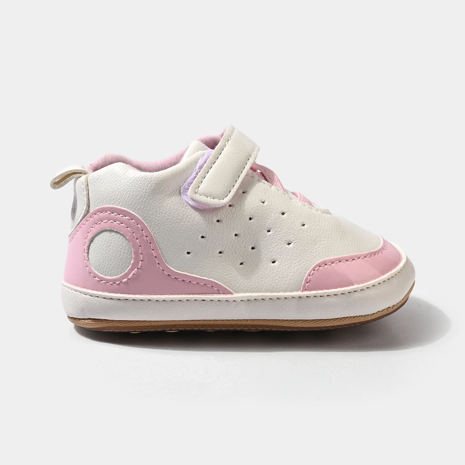 Infant Girls Shoes 6182-White/Pink - Image 3
